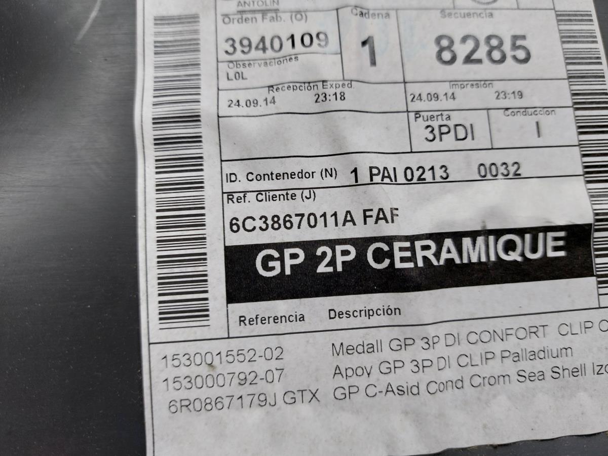 Revestimiento interior de puerta delantero izquierdo VOLKSWAGEN Polo (6R, 6C) Imagem-15