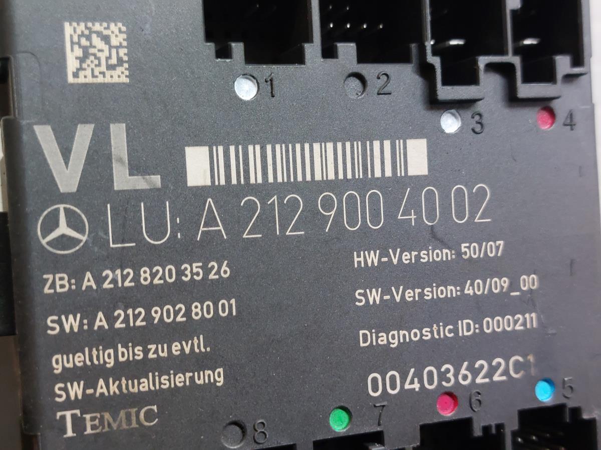 Módulo puerta Frente Izquierdo MERCEDES-BENZ Classe E Cabriolet (A207) Imagem-1