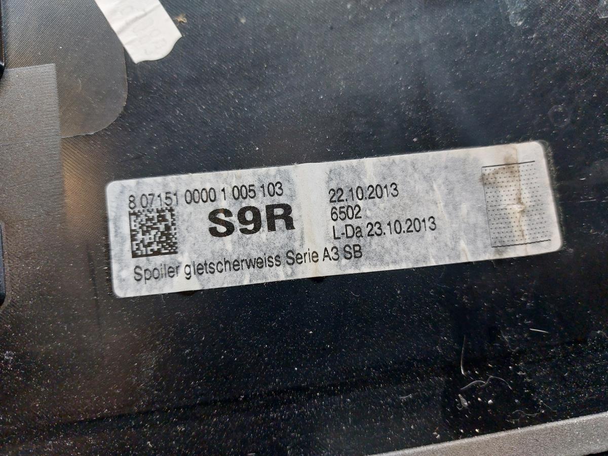 Becquet de coffre AUDI A3 Sportback (8VA, 8VF) Imagem-9