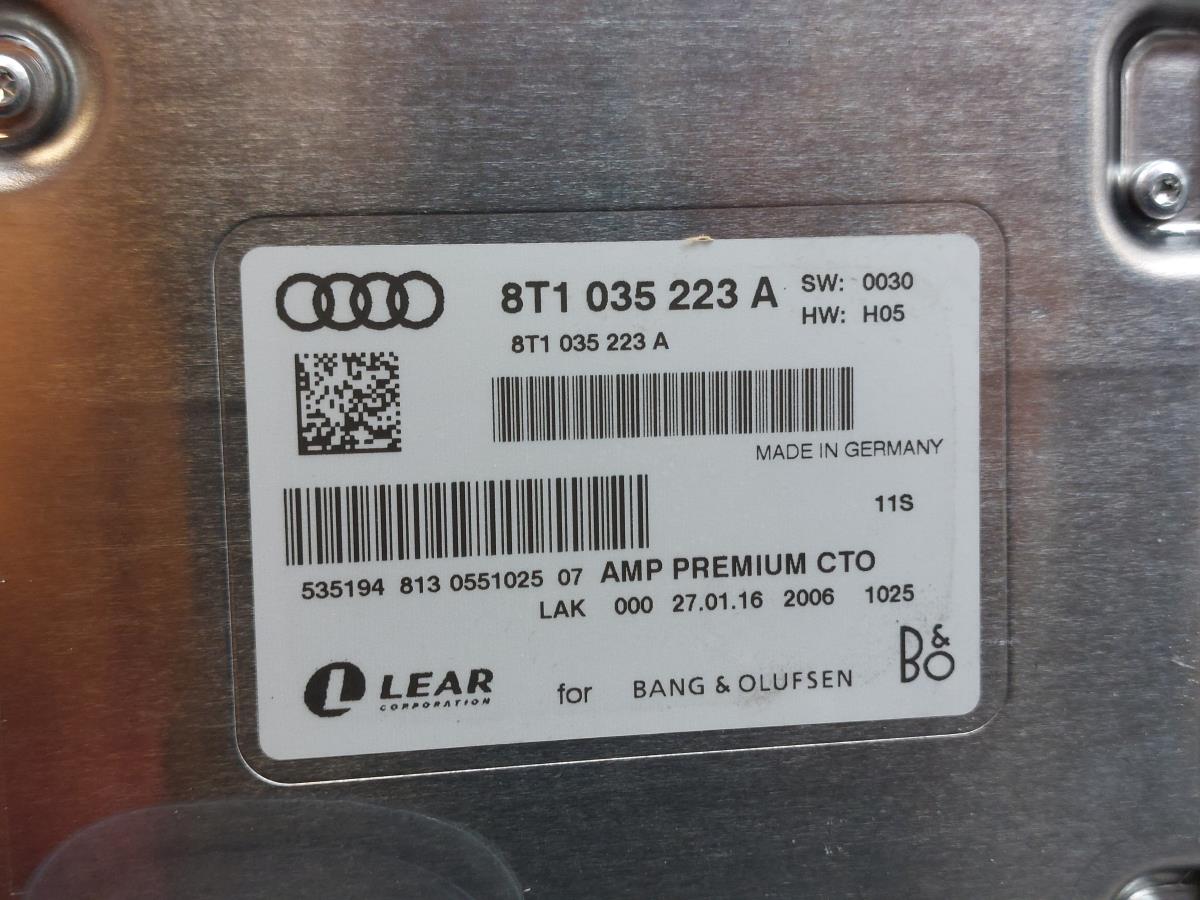 Amplificador de colunas AUDI A5 Sportback (8TA) Imagem-2
