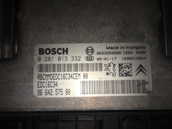Centralina motor / ECU PEUGEOT 308 (4A_, 4C_) Imagem-1