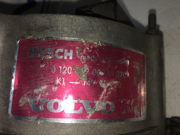 Alternador VOLVO 240 Kombi (P245) Imagem-3