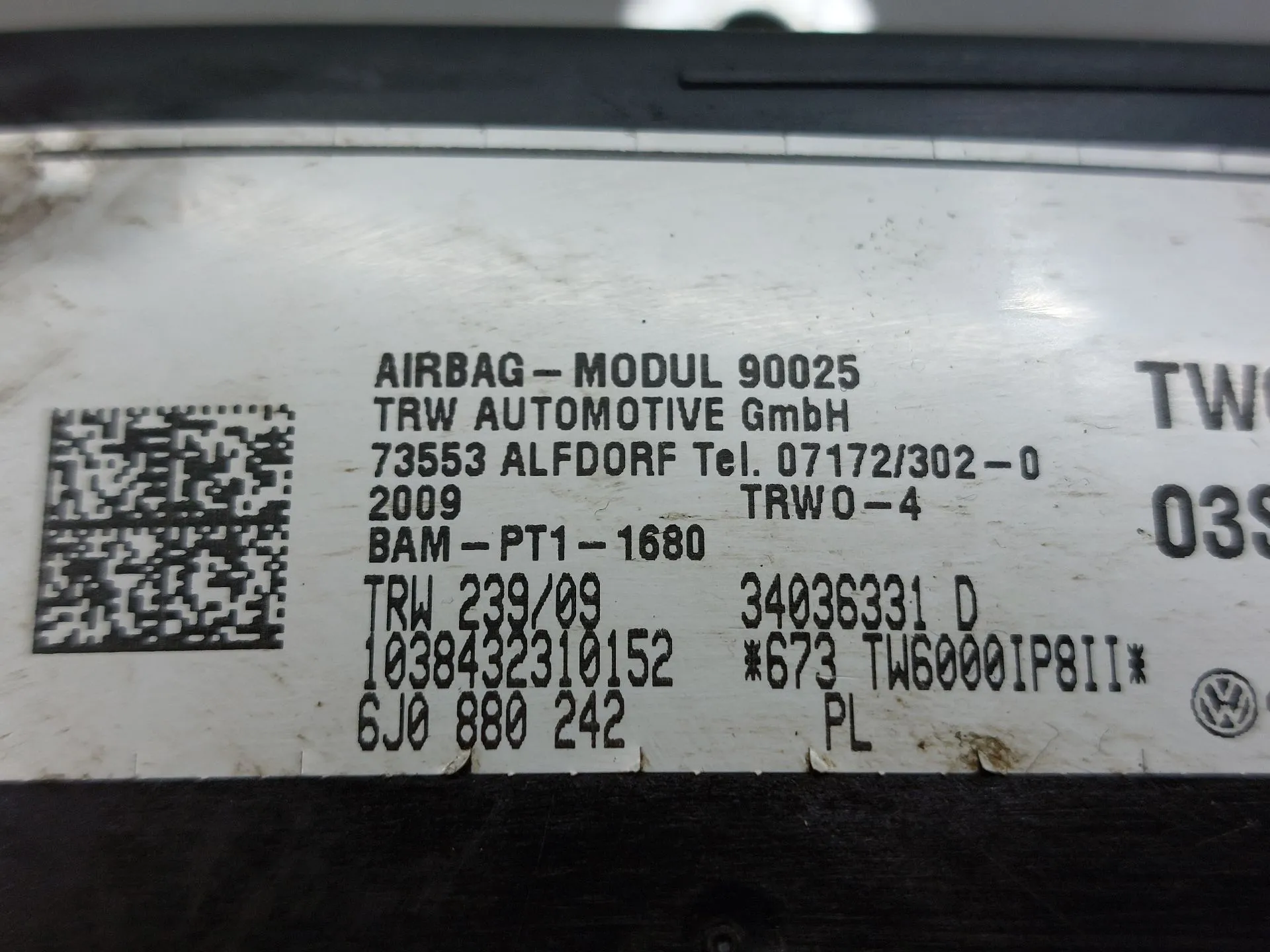 Right Seat Airbag SEAT Ibiza IV (6J5, 6P1) Imagem-2
