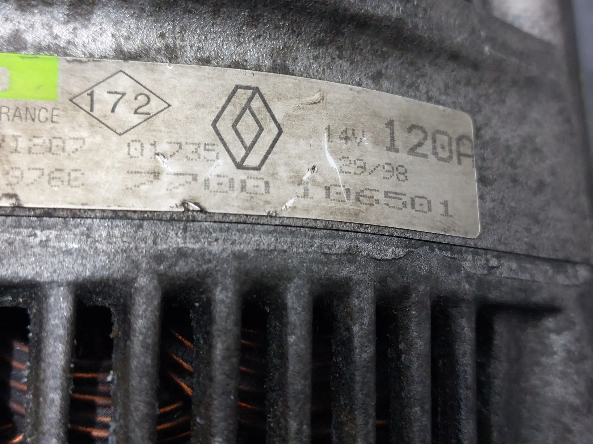 Alternador RENAULT Laguna I (B56_, 556_) Imagem-6