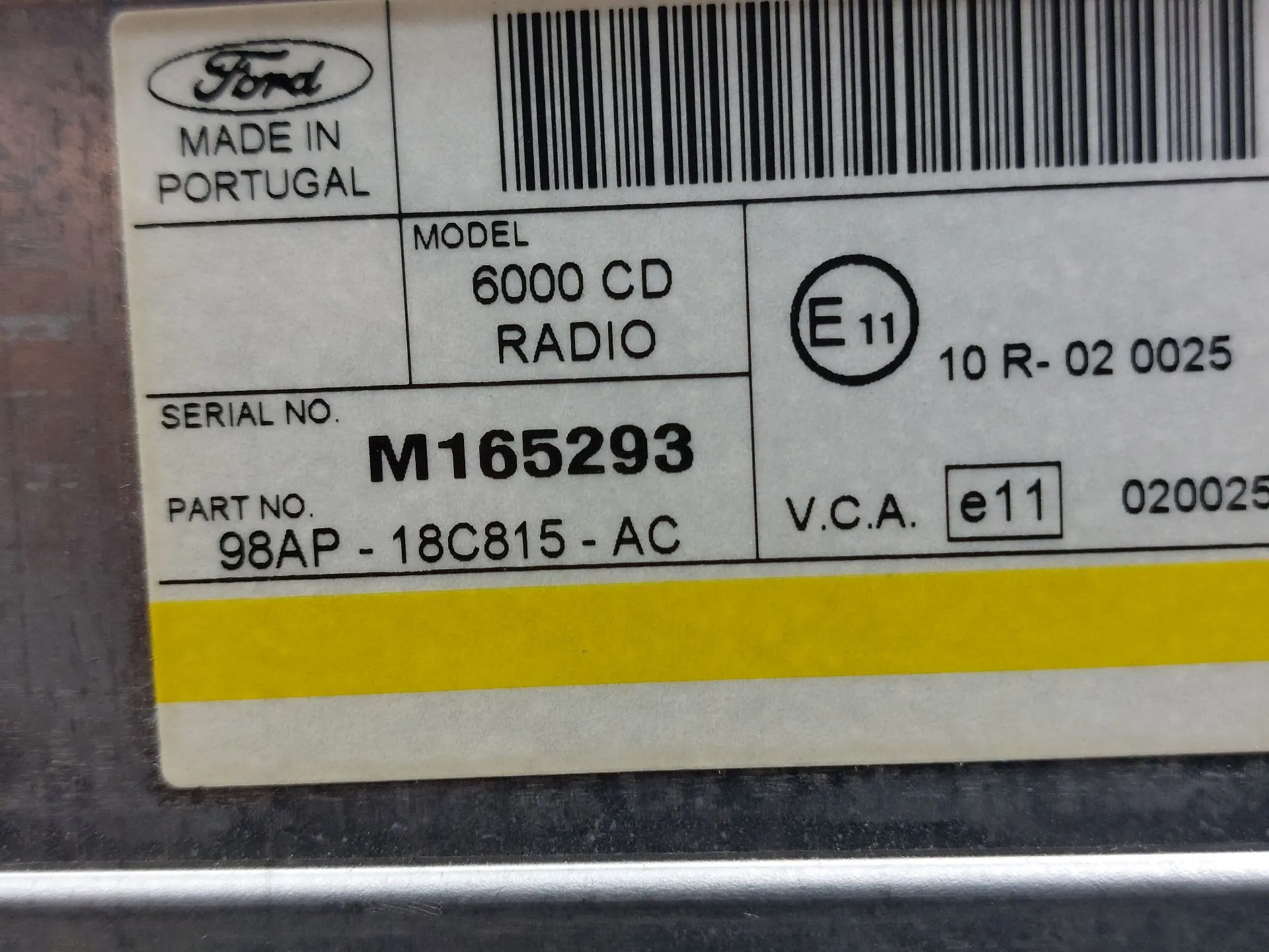 Rádio / auto-rádio FORD Focus I Carrinha (DNW) Imagem-8