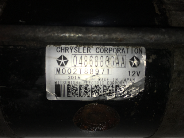Starter Motor CHRYSLER Voyager IV (RG, RS) Imagem-2