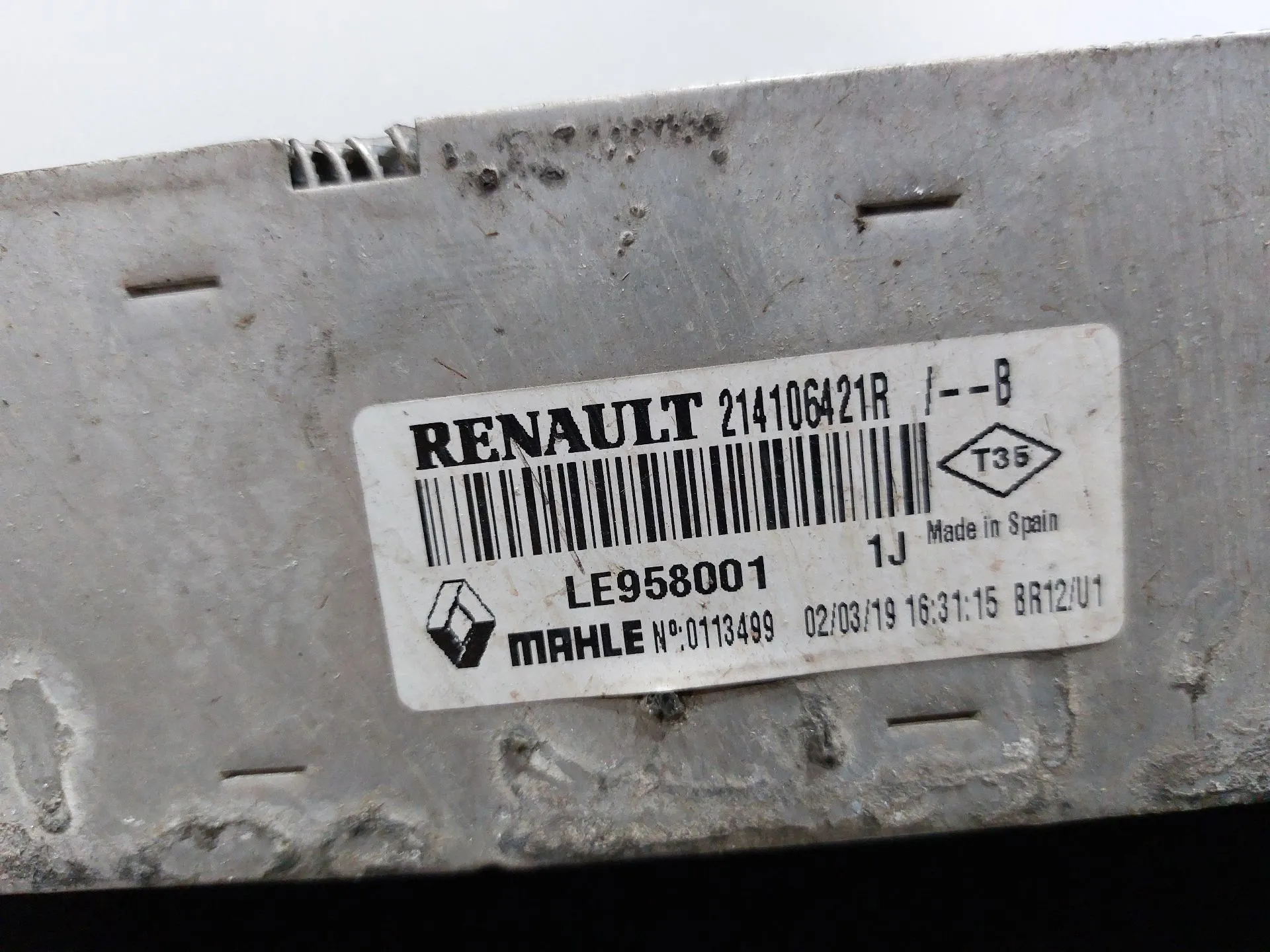 Radiador do intercooler DACIA Duster (HM_) Imagem-2