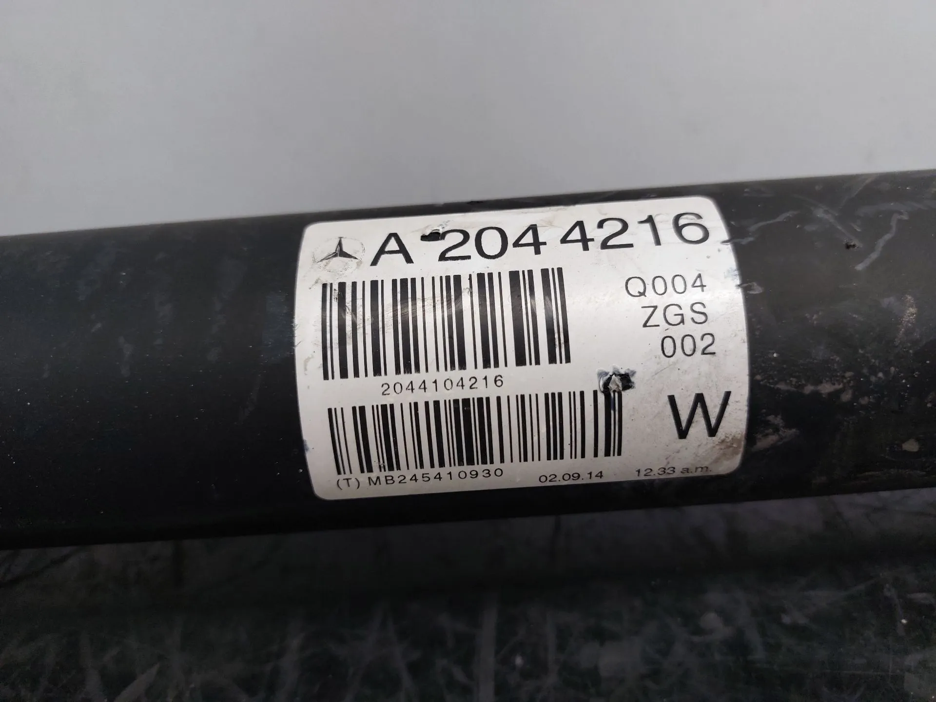 Central driveshaft MERCEDES-BENZ Classe E Coupé (C207) Imagem-3