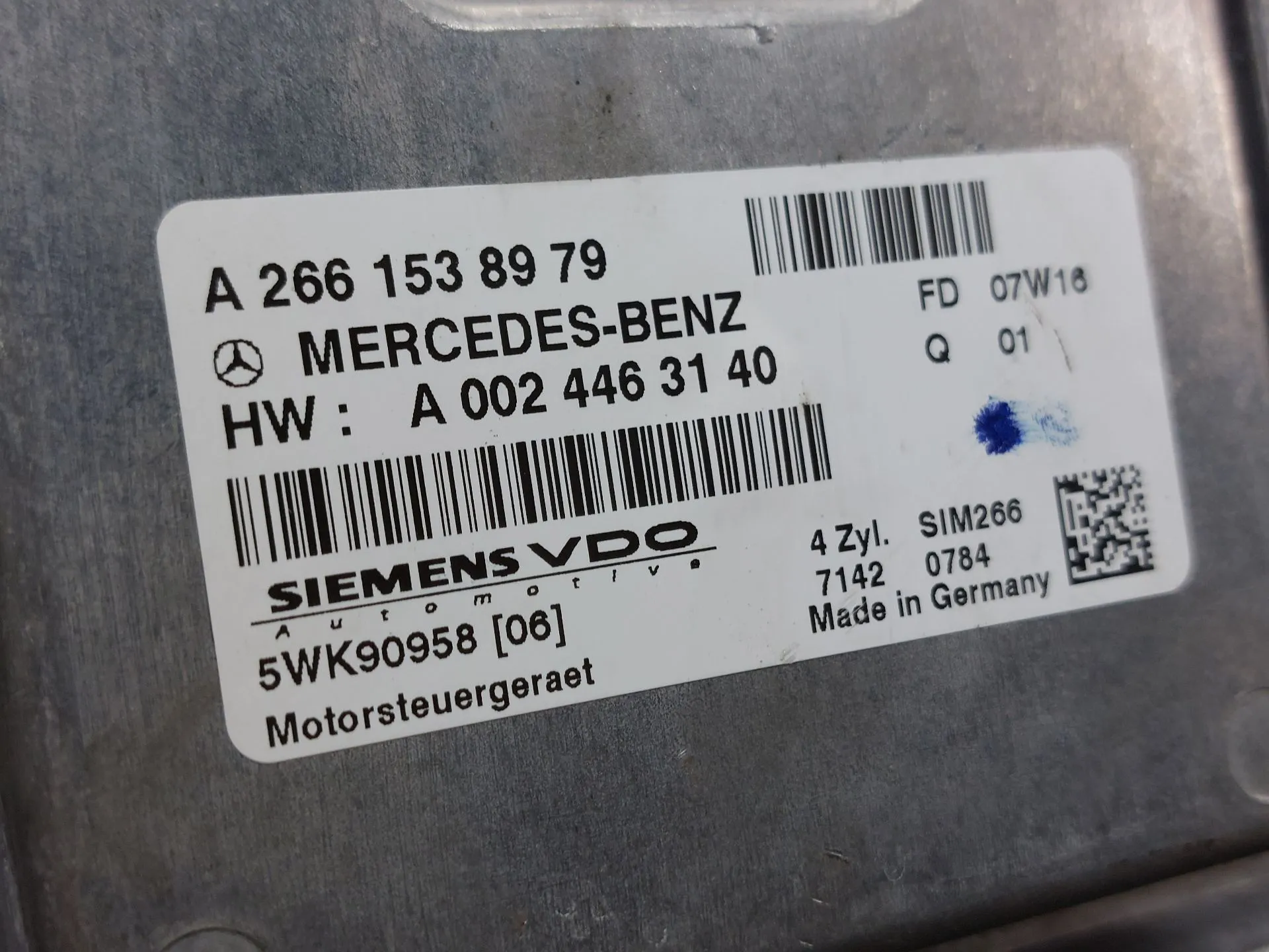 Centralina motor / ECU MERCEDES-BENZ Classe A (W169) Imagem-1