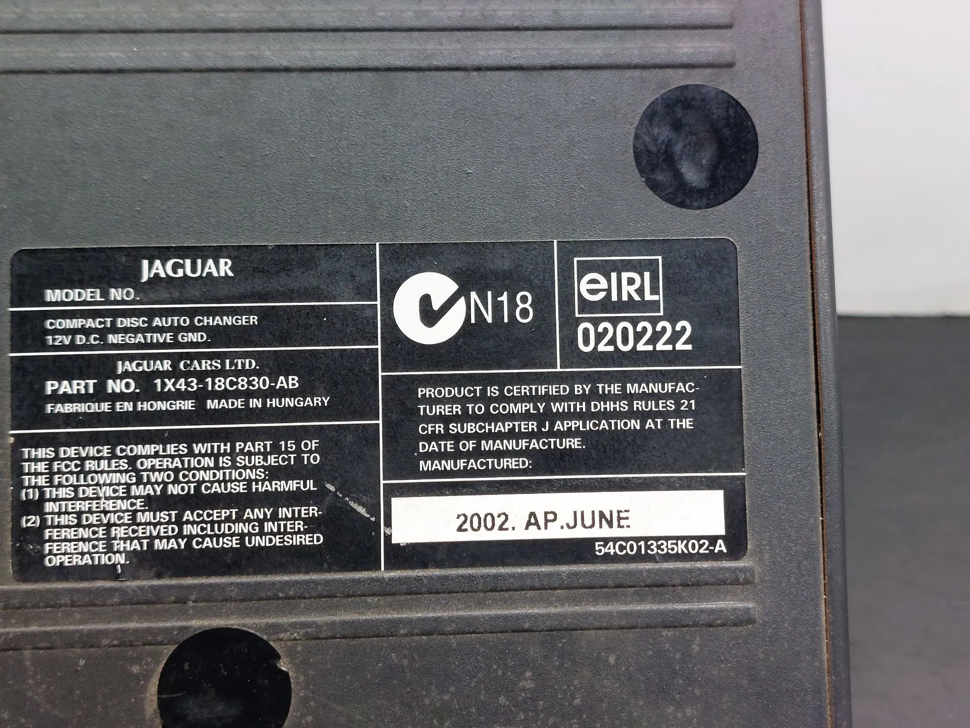 CD reader / box JAGUAR S-Type (X200) Imagem-8