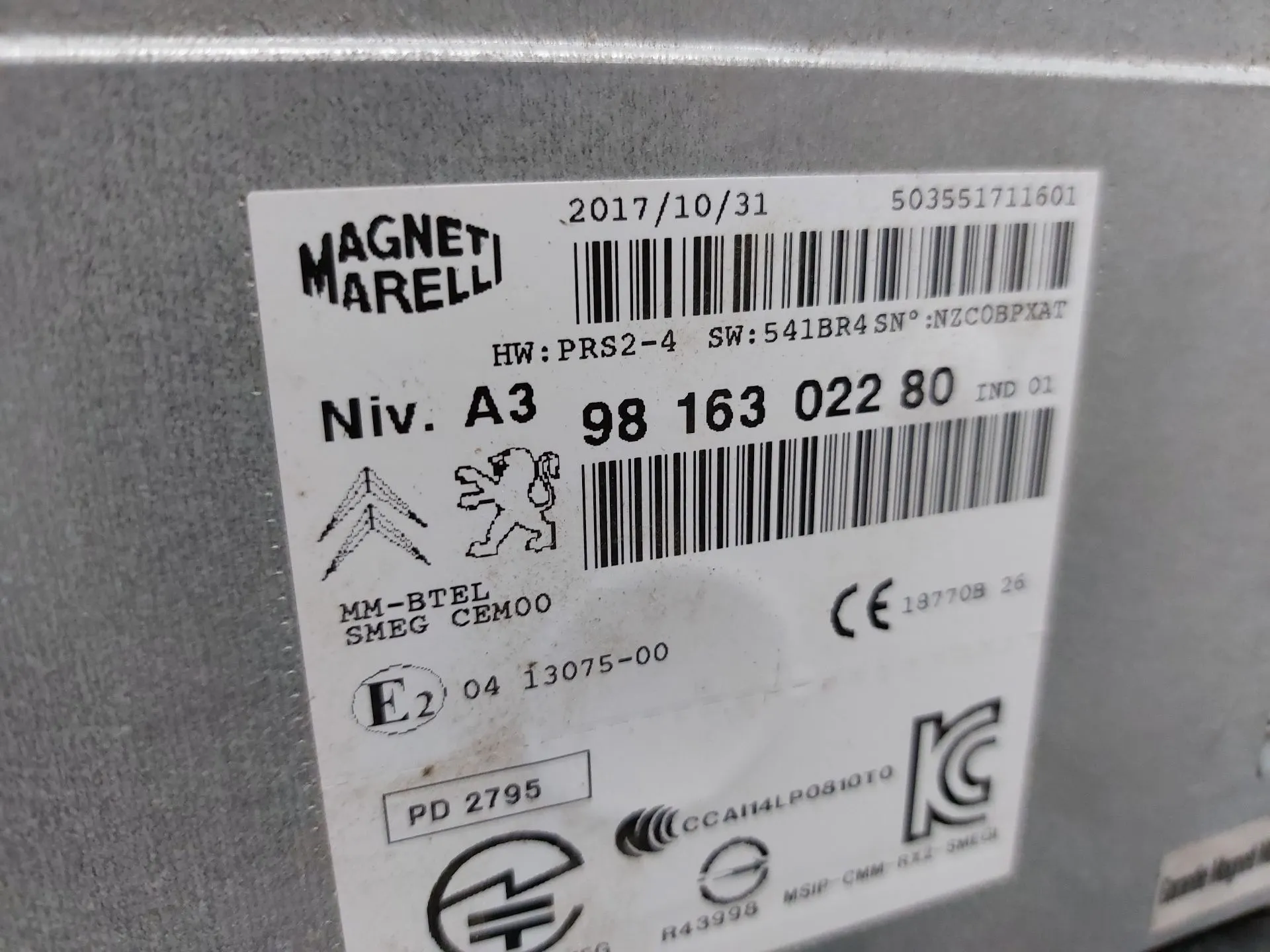 Rádio / auto-rádio CITROËN C4 Cactus Imagem-1