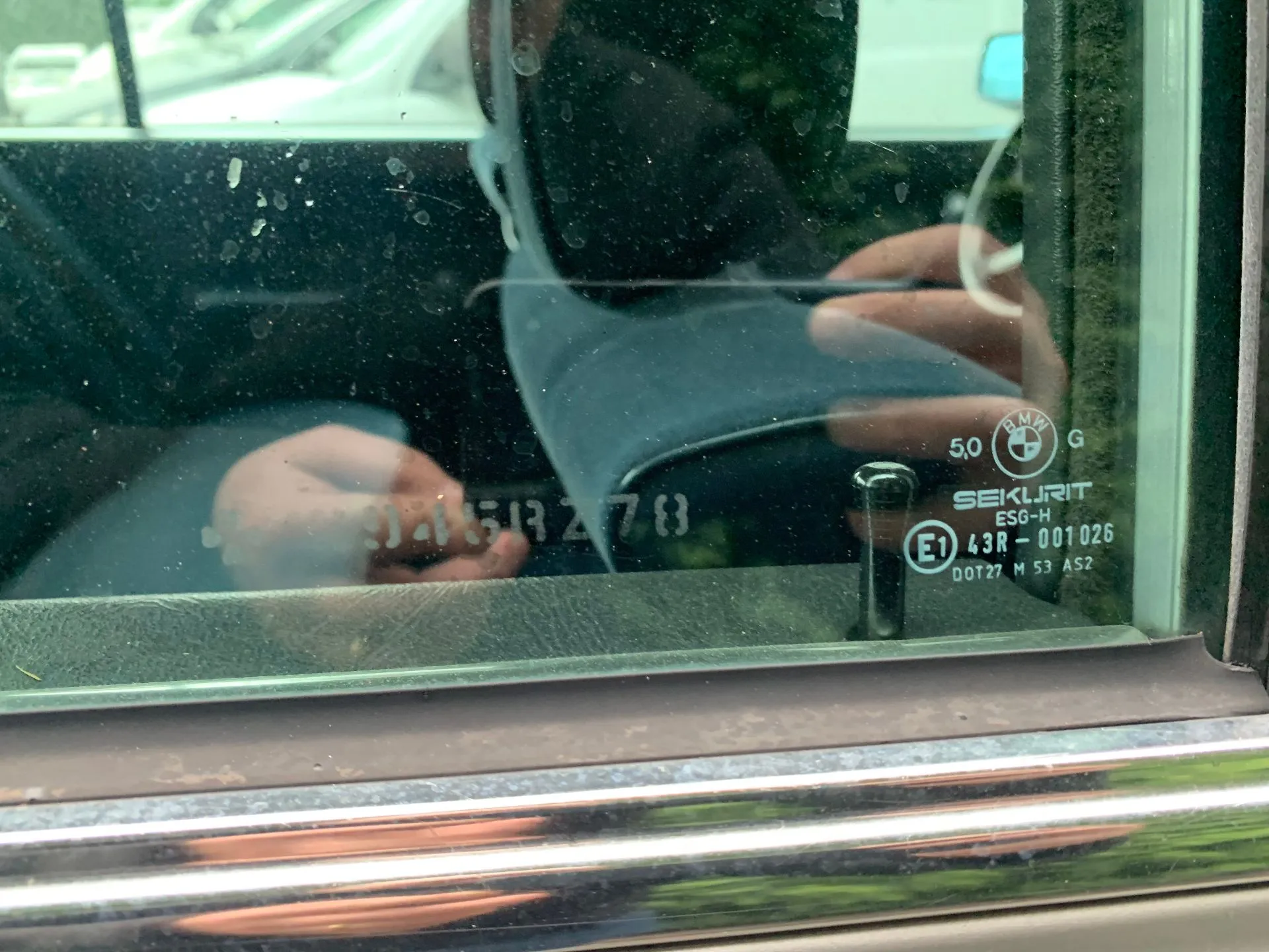 Right rear door glass BMW 5 (E28) Imagem-2