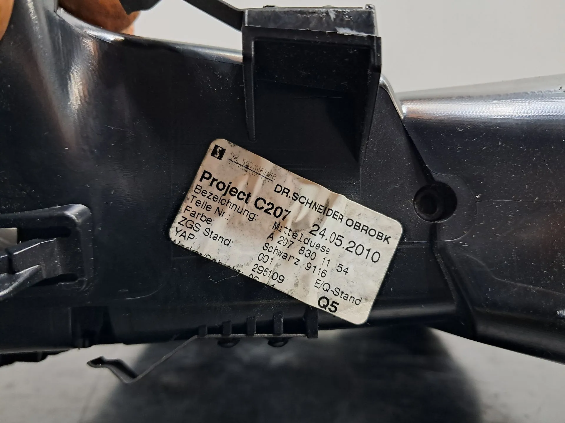 Diffusore / uscita aria MERCEDES-BENZ Classe E Cabriolet (A207) Imagem-5