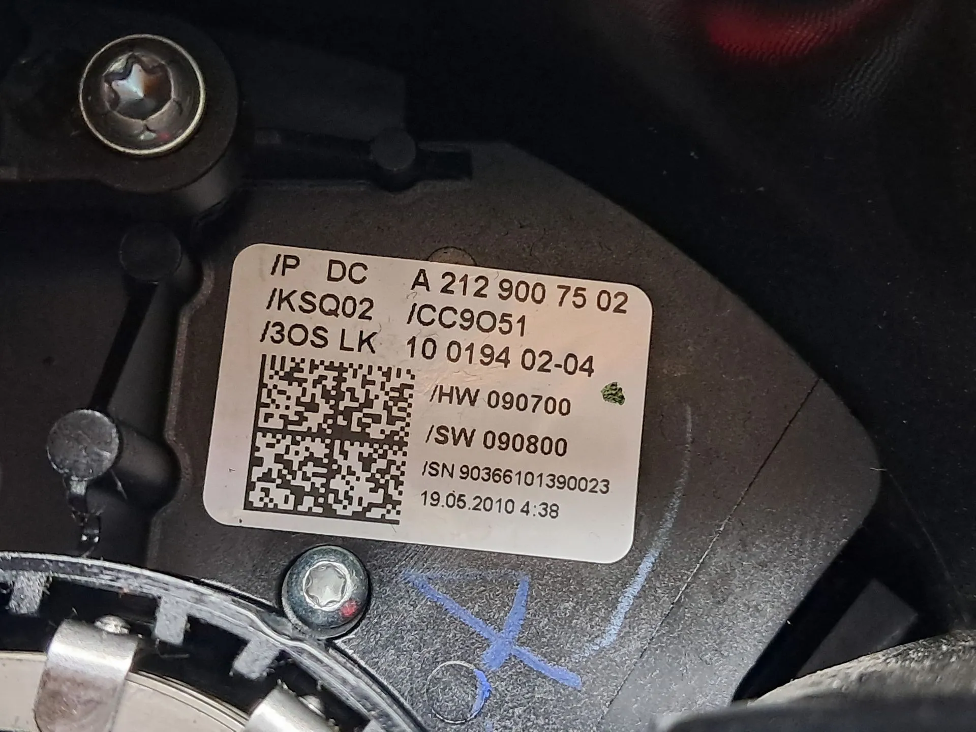 Light and wiper lever set MERCEDES-BENZ Classe E Cabriolet (A207) Imagem-7