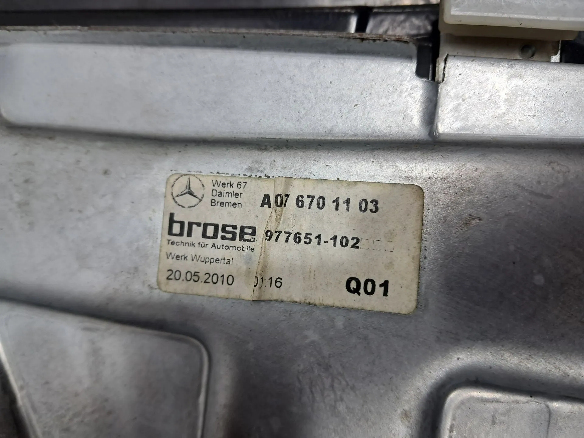 Lève-vitre arrière gauche MERCEDES-BENZ Classe E Cabriolet (A207) Imagem-8