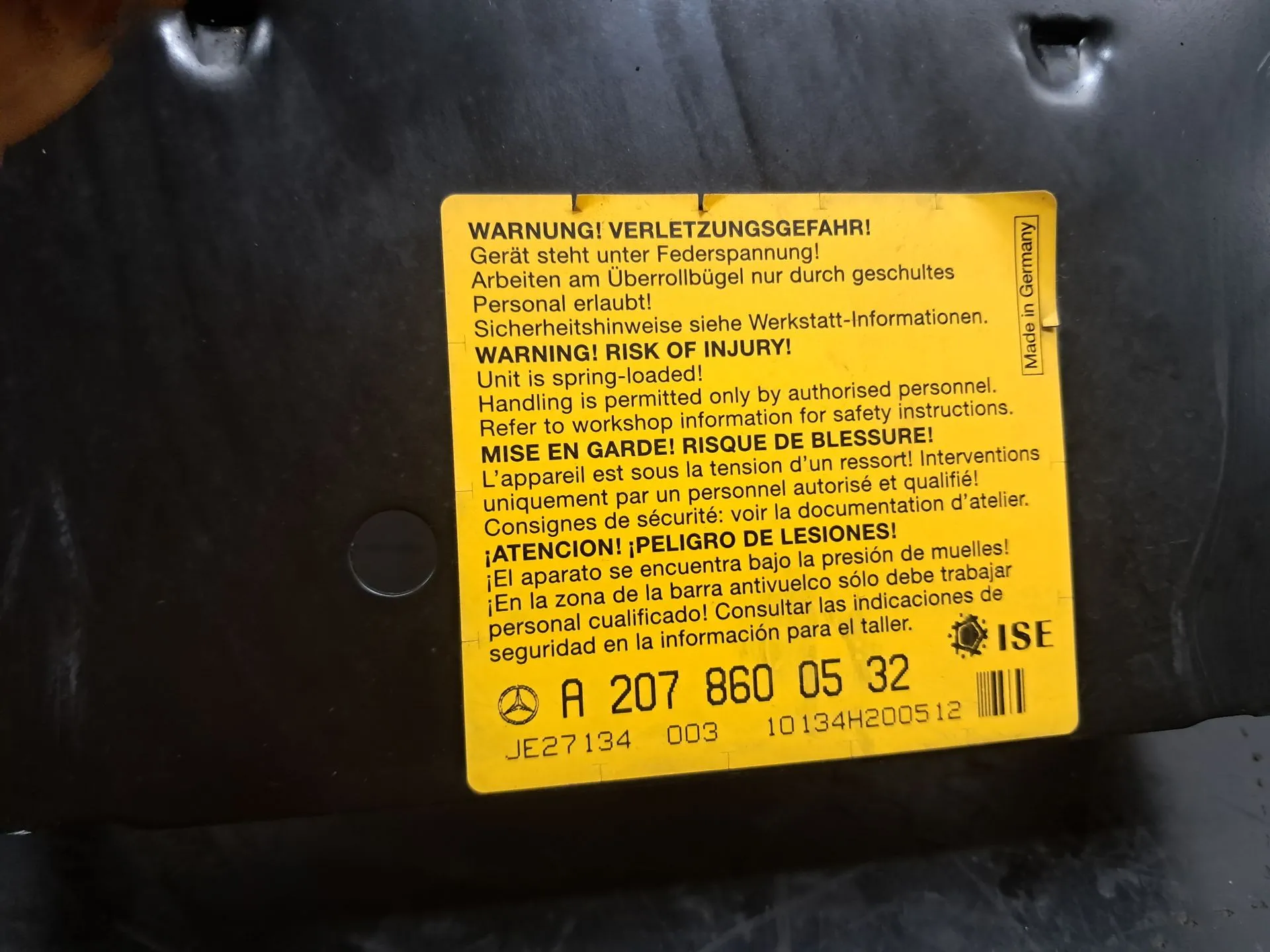 Poggiatesta MERCEDES-BENZ Classe E Cabriolet (A207) Imagem-1