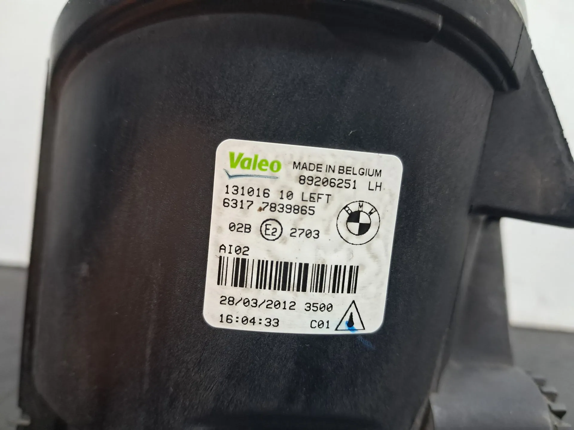 Feu antibrouillard Avant Gauche BMW 3 Cabriolet (E93) Imagem-2