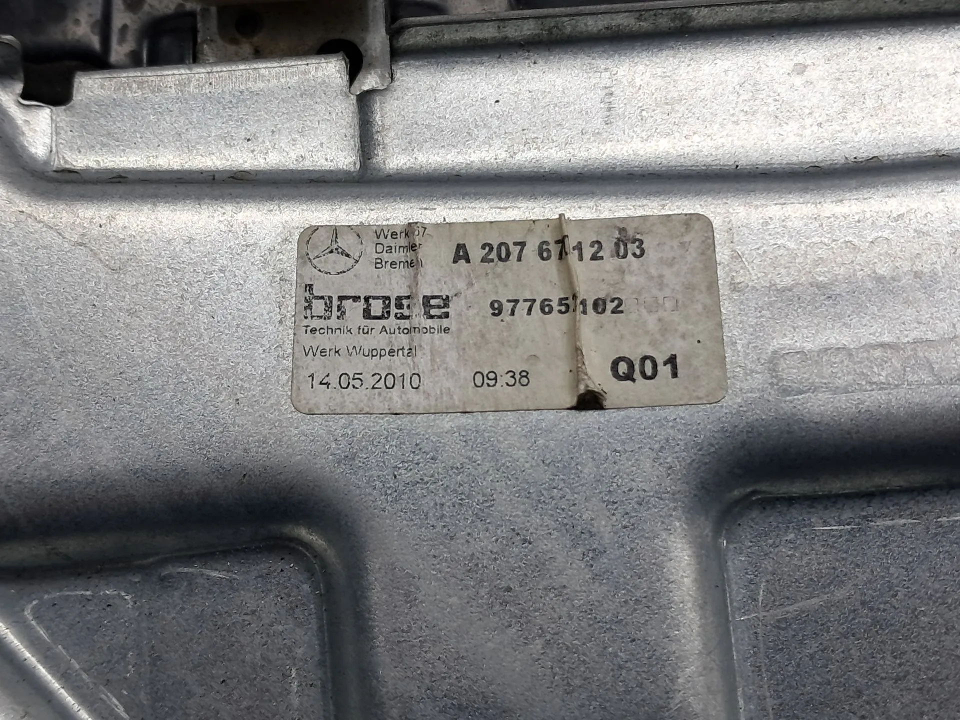 Right rear window regulator MERCEDES-BENZ Classe E Cabriolet (A207) Imagem-1