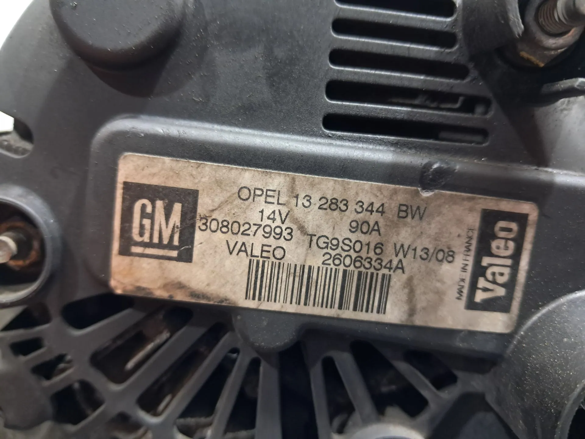 Alternador OPEL Meriva A Imagem-3