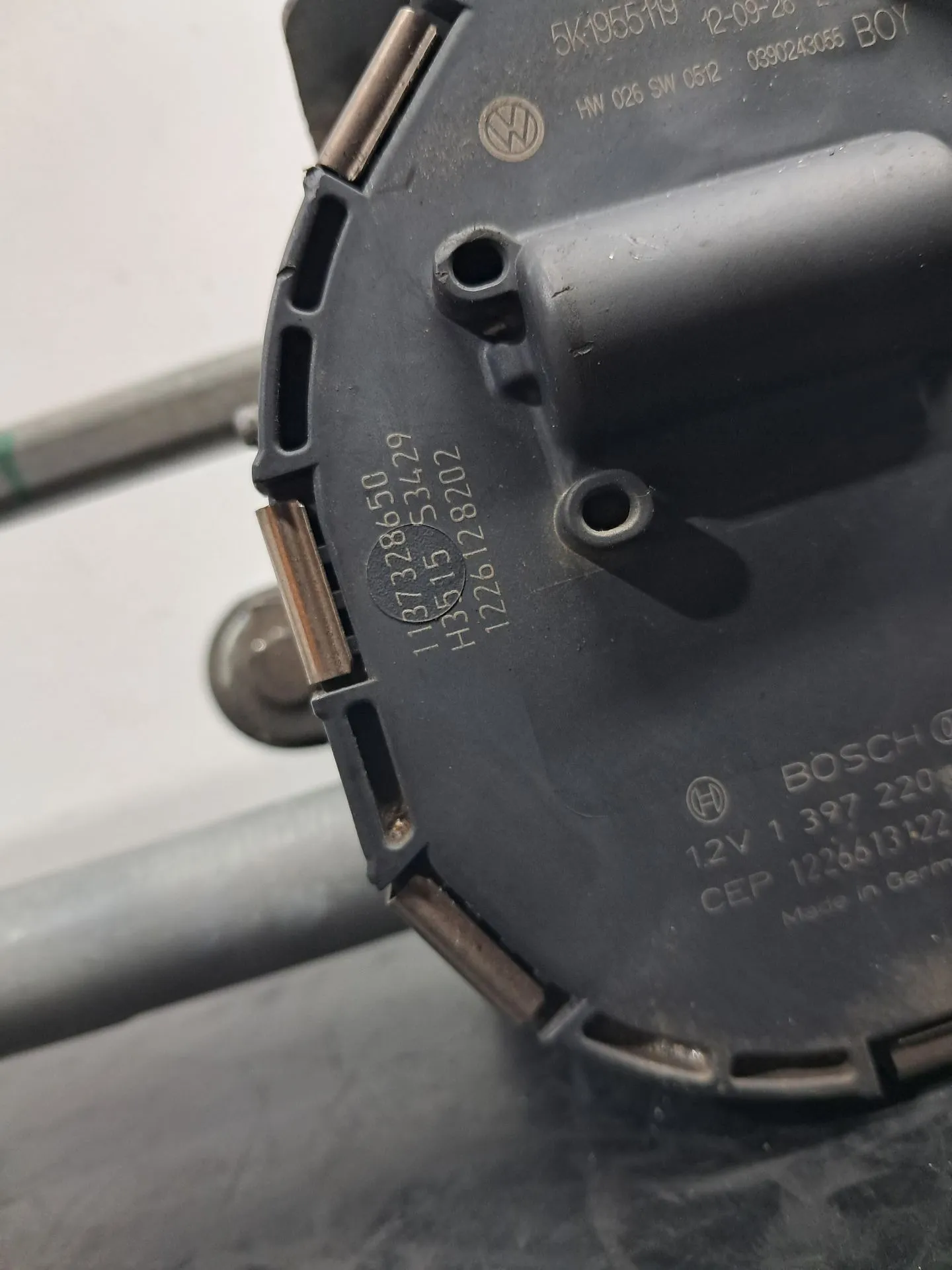 Front Wiper Motor VOLKSWAGEN Golf VI (5K1) Imagem-5