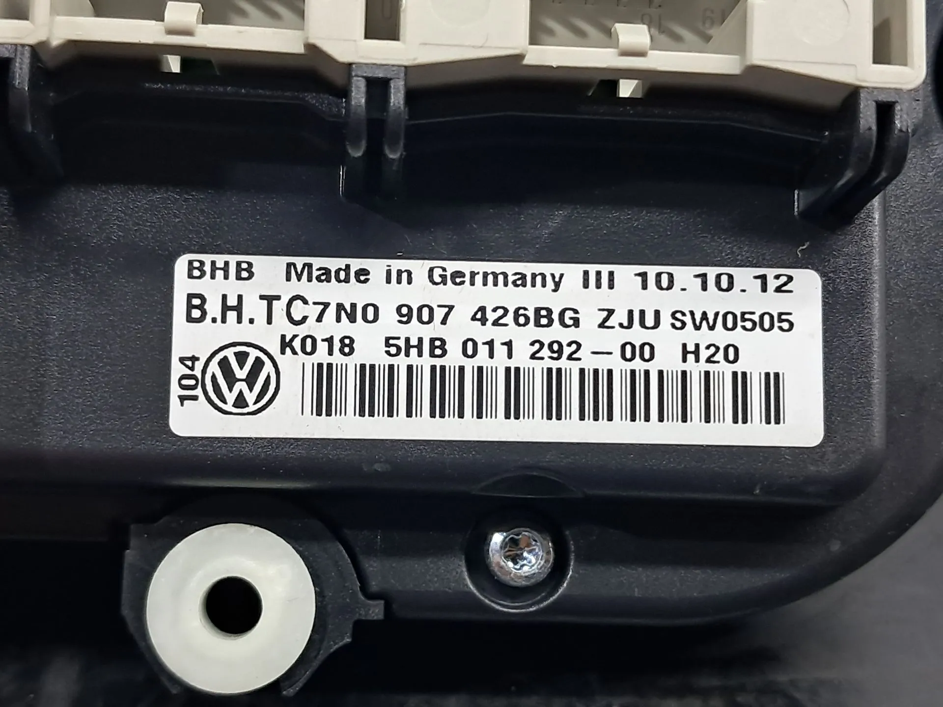 Climate control VOLKSWAGEN Golf VI (5K1) Imagem-5