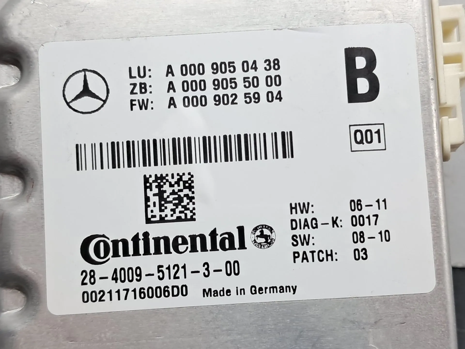 Câmera frontal MERCEDES-BENZ Classe C (W204) Imagem-1