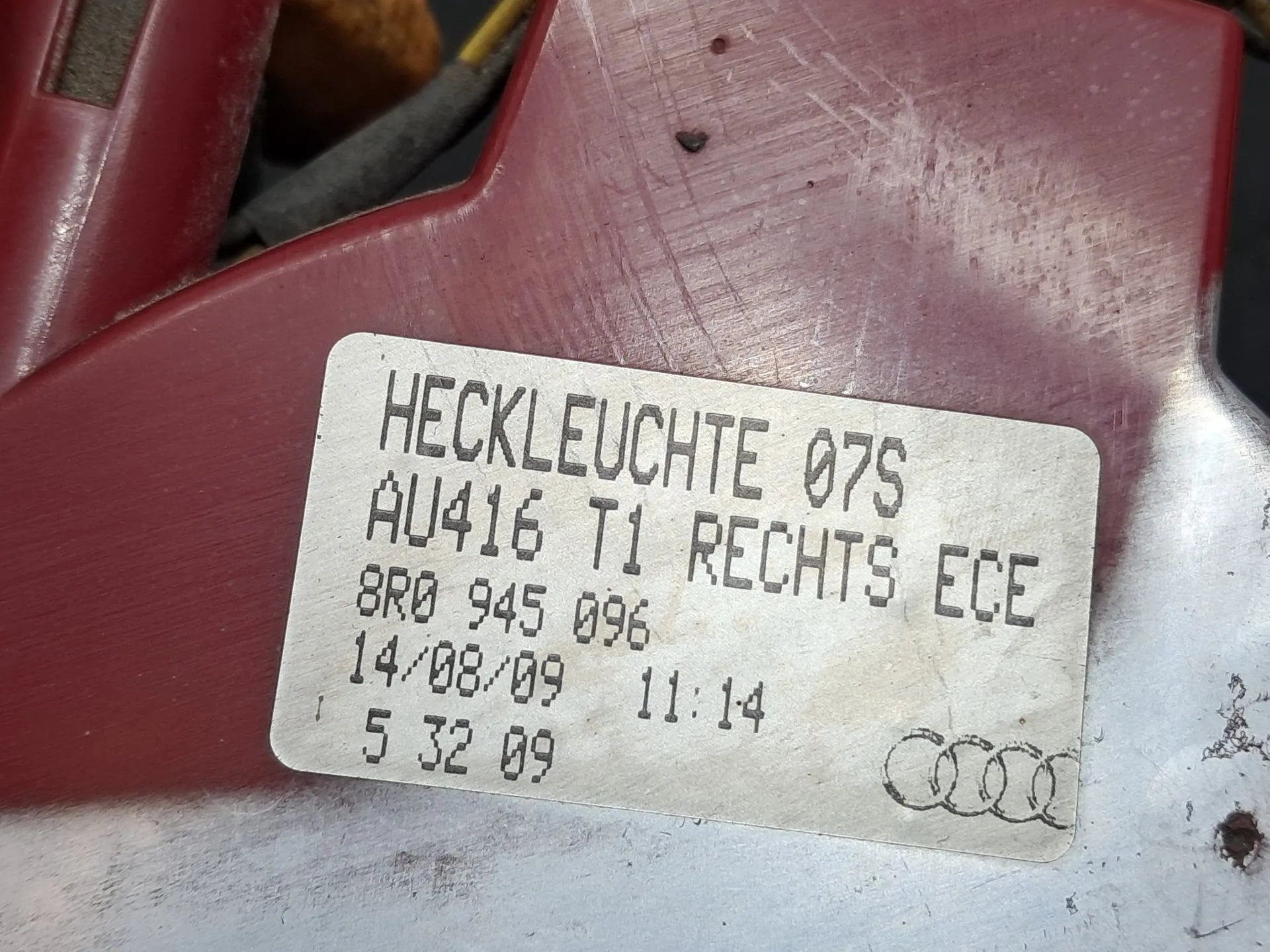 Fanale antinebbia posteriore destro AUDI Q5 (8R) Imagem-12