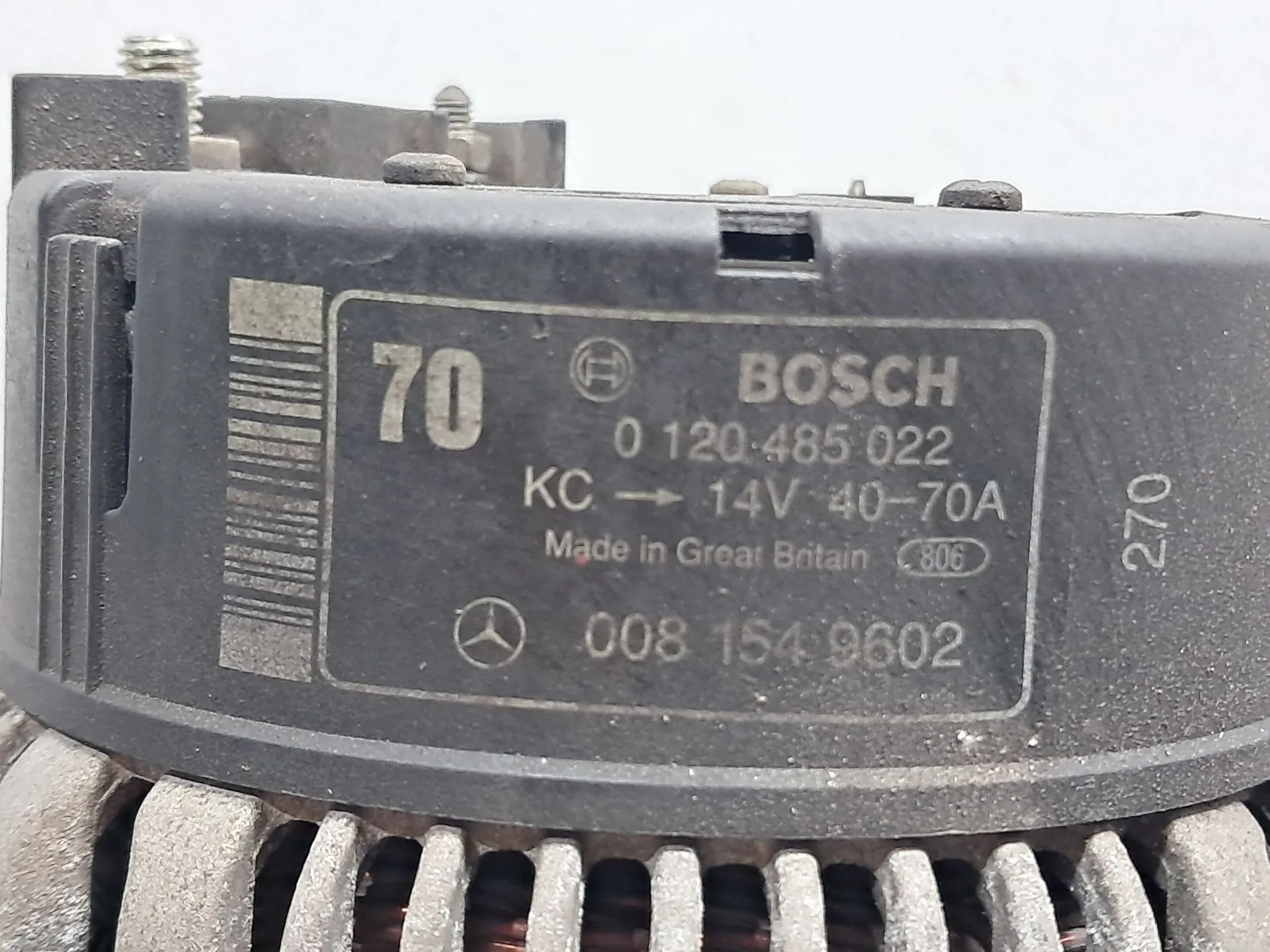 Alternador MERCEDES-BENZ 190 (W201) Imagem-4