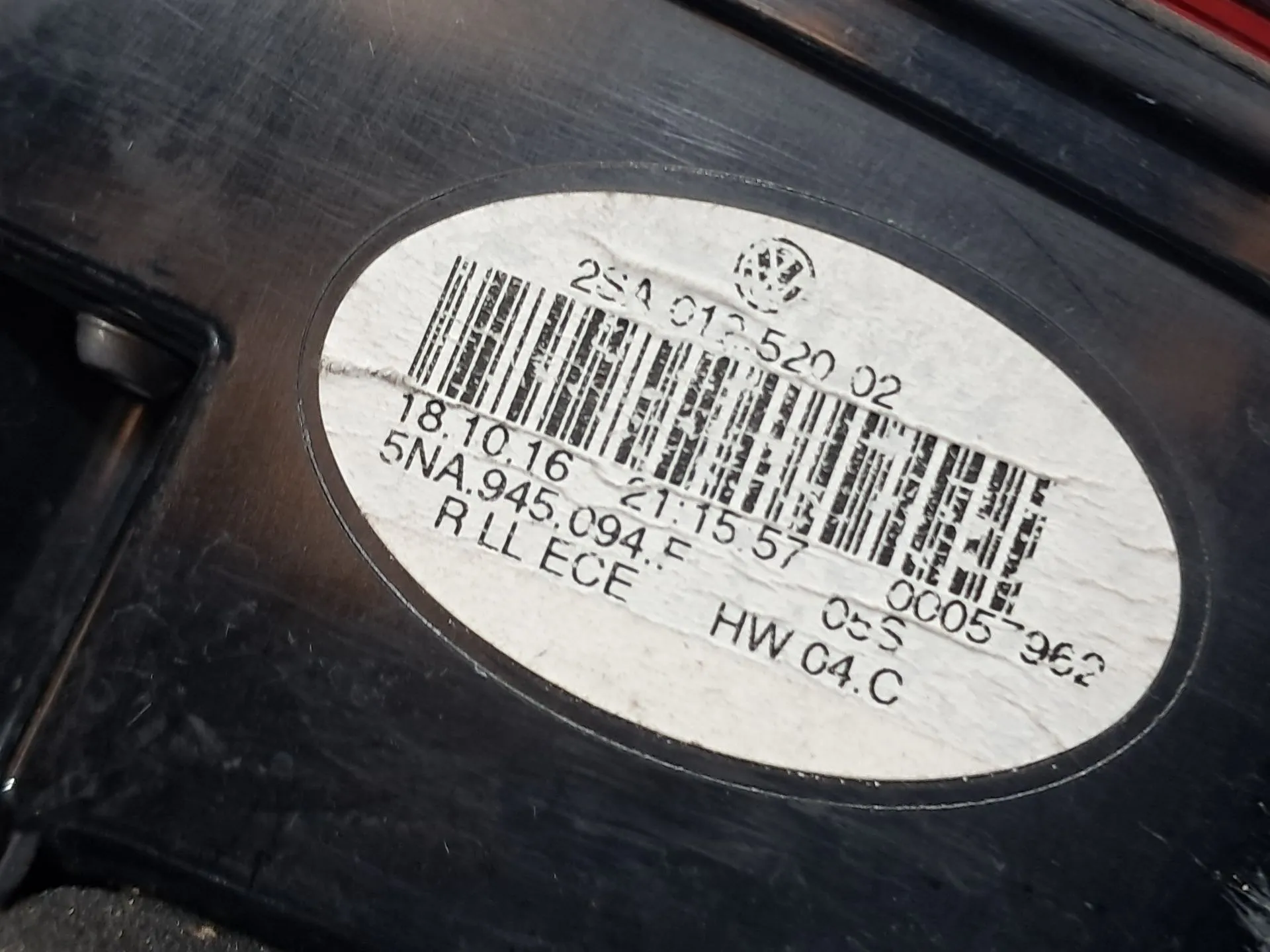 Fanale Destro Baule VOLKSWAGEN Tiguan (AD1, AX1) Imagem-4