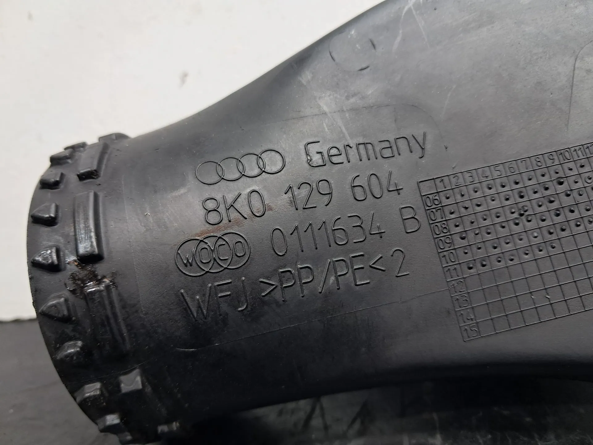 Tubo do ar AUDI A4 Allroad (8KH, B8) Imagem-1