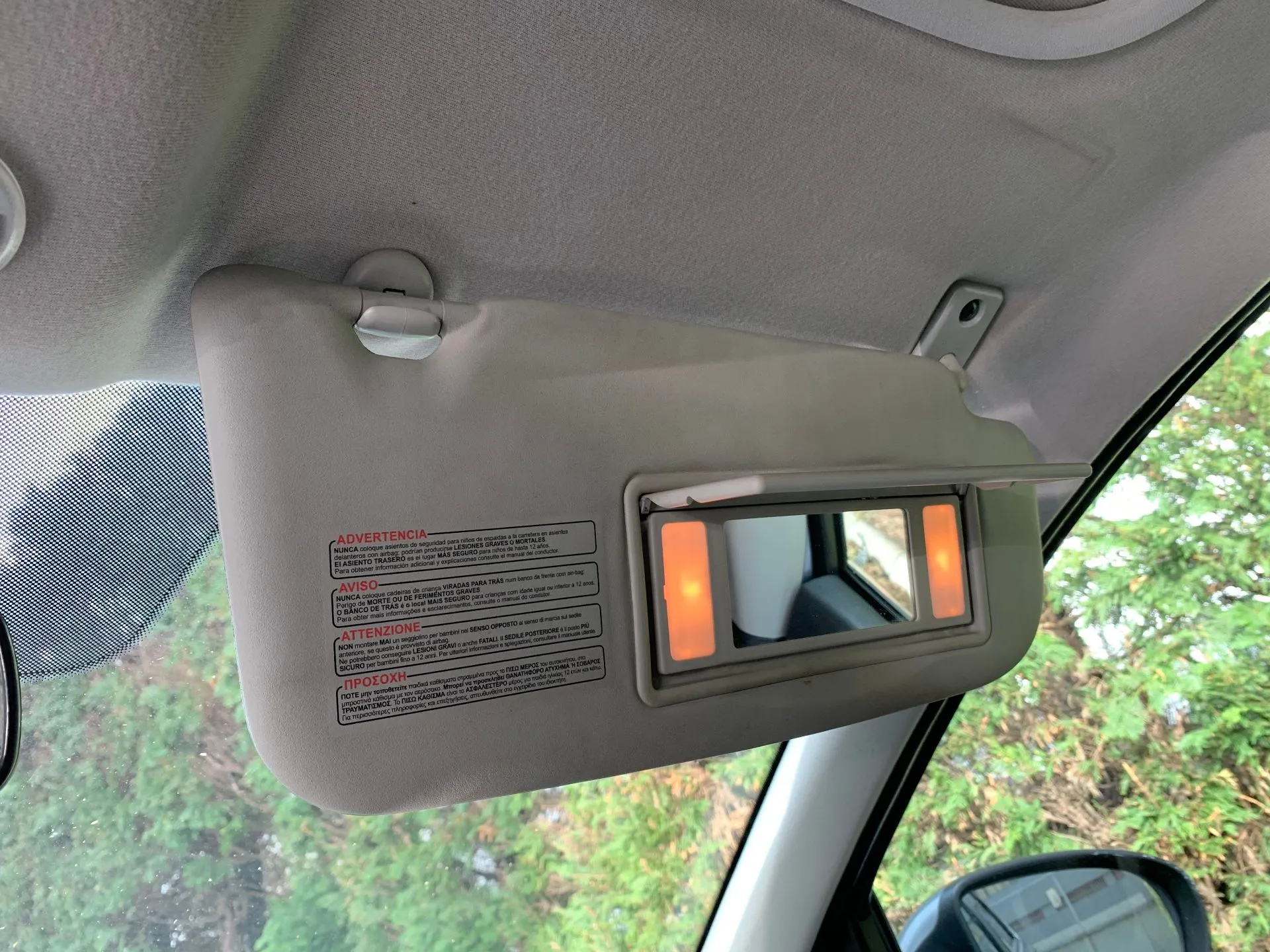 Right Sun Visor NISSAN Qashqai/Qashqai+2 I (J10, JJ10) Imagem-1