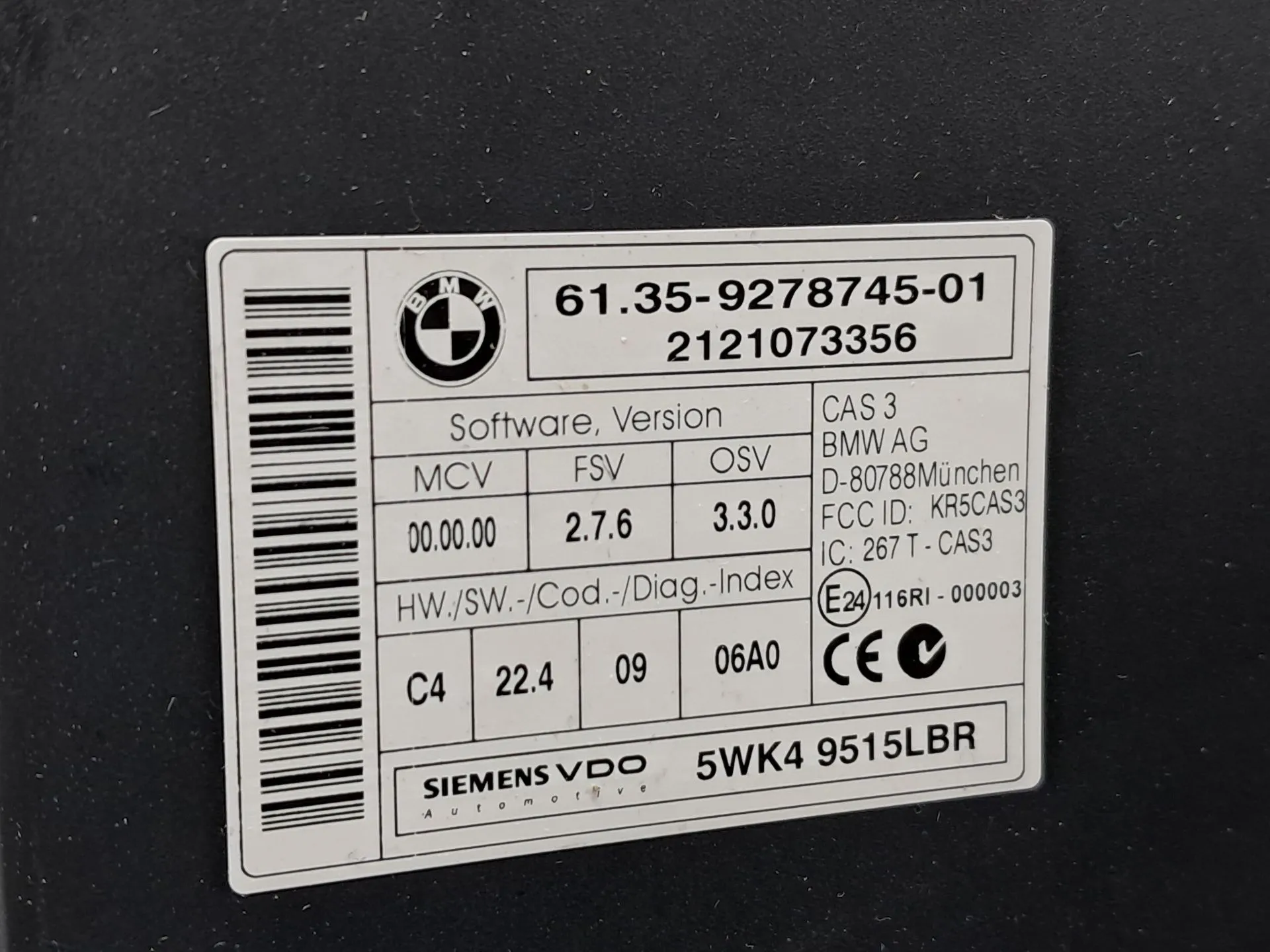 Module générique BMW 3 Cabriolet (E93) Imagem-1