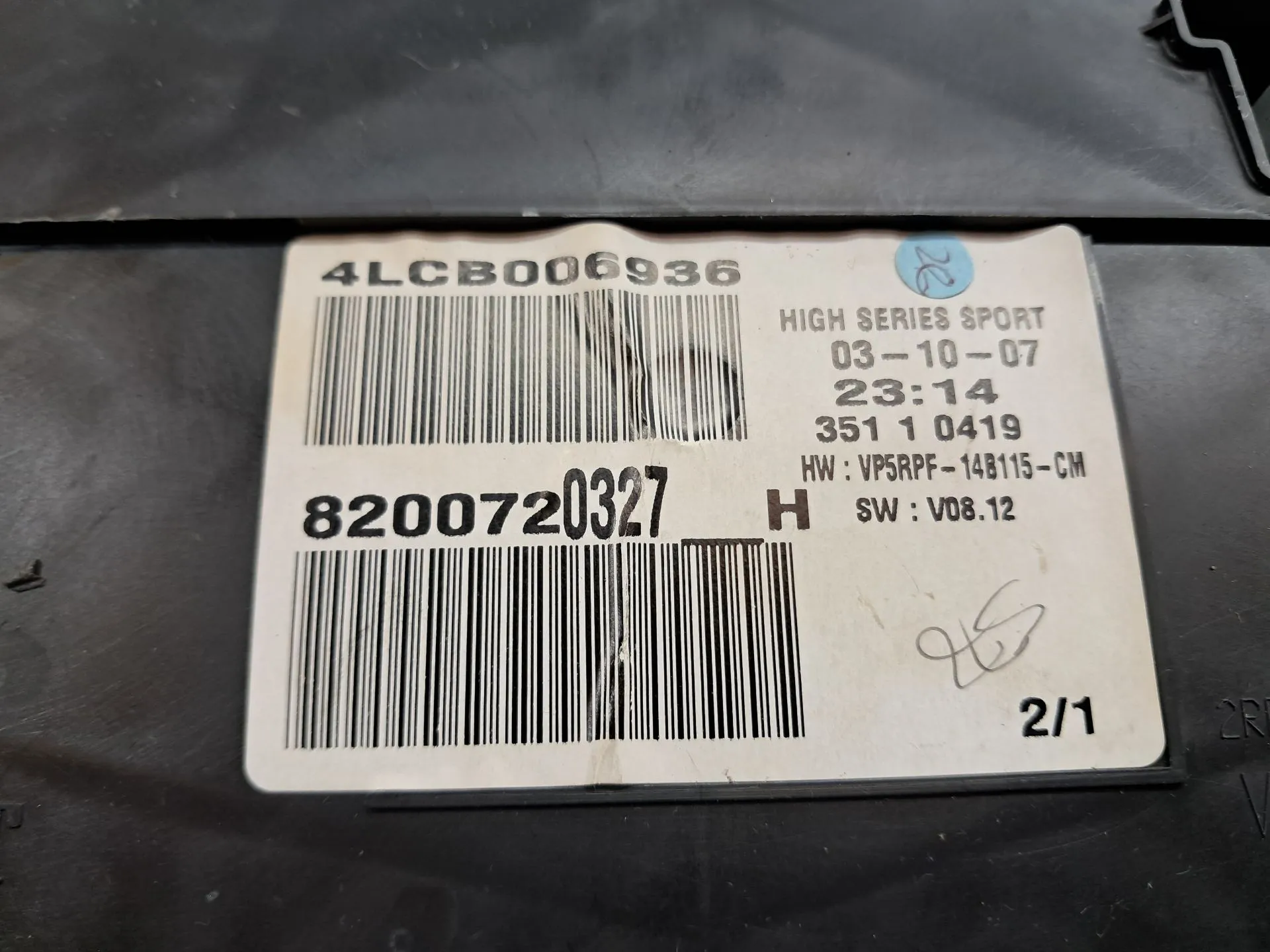 Quadrante / painel de instrumentos RENAULT Megane II (BM0/1_, CM0/1_) Imagem-5