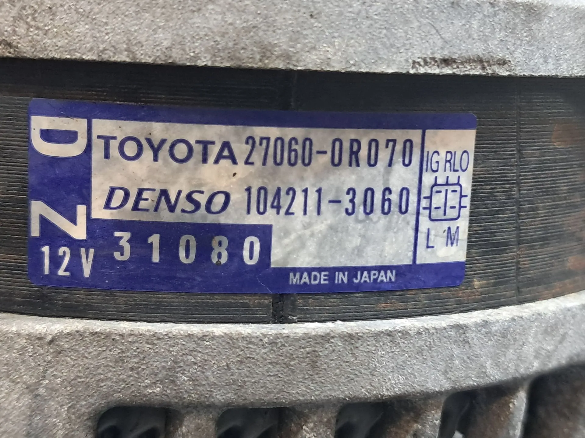 Alternador TOYOTA Avensis Sedan (_T27_) Imagem-4