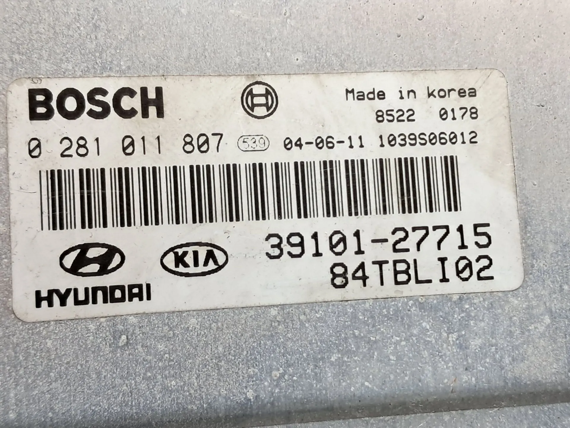 Centralita motor / ECU HYUNDAI Getz (TB) Imagem-1