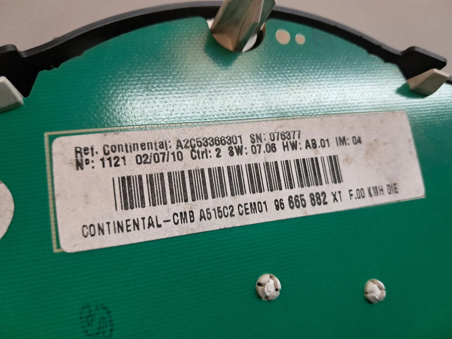 Instrument cluster CITROËN C3 II (SC_) Imagem-5