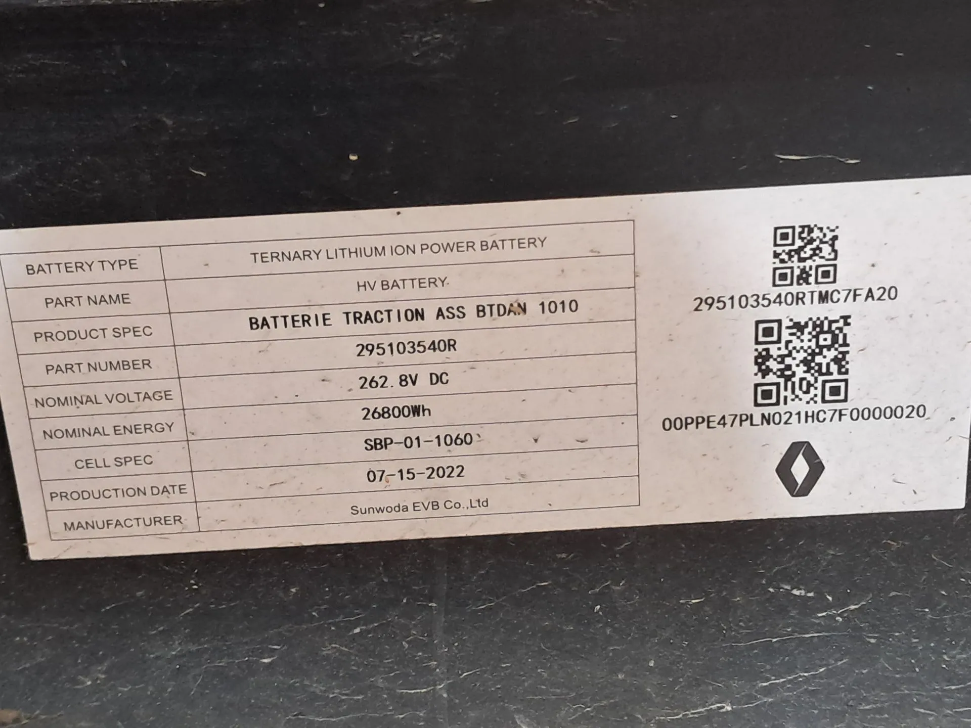 Batería DACIA Spring Imagem-3