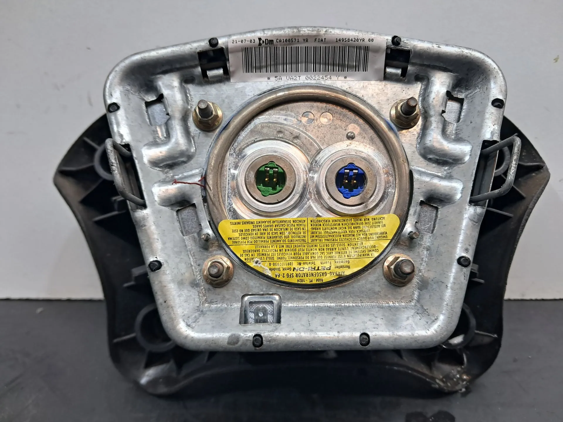 Airbag do volante FIAT Ulysse (179_) Imagem-3