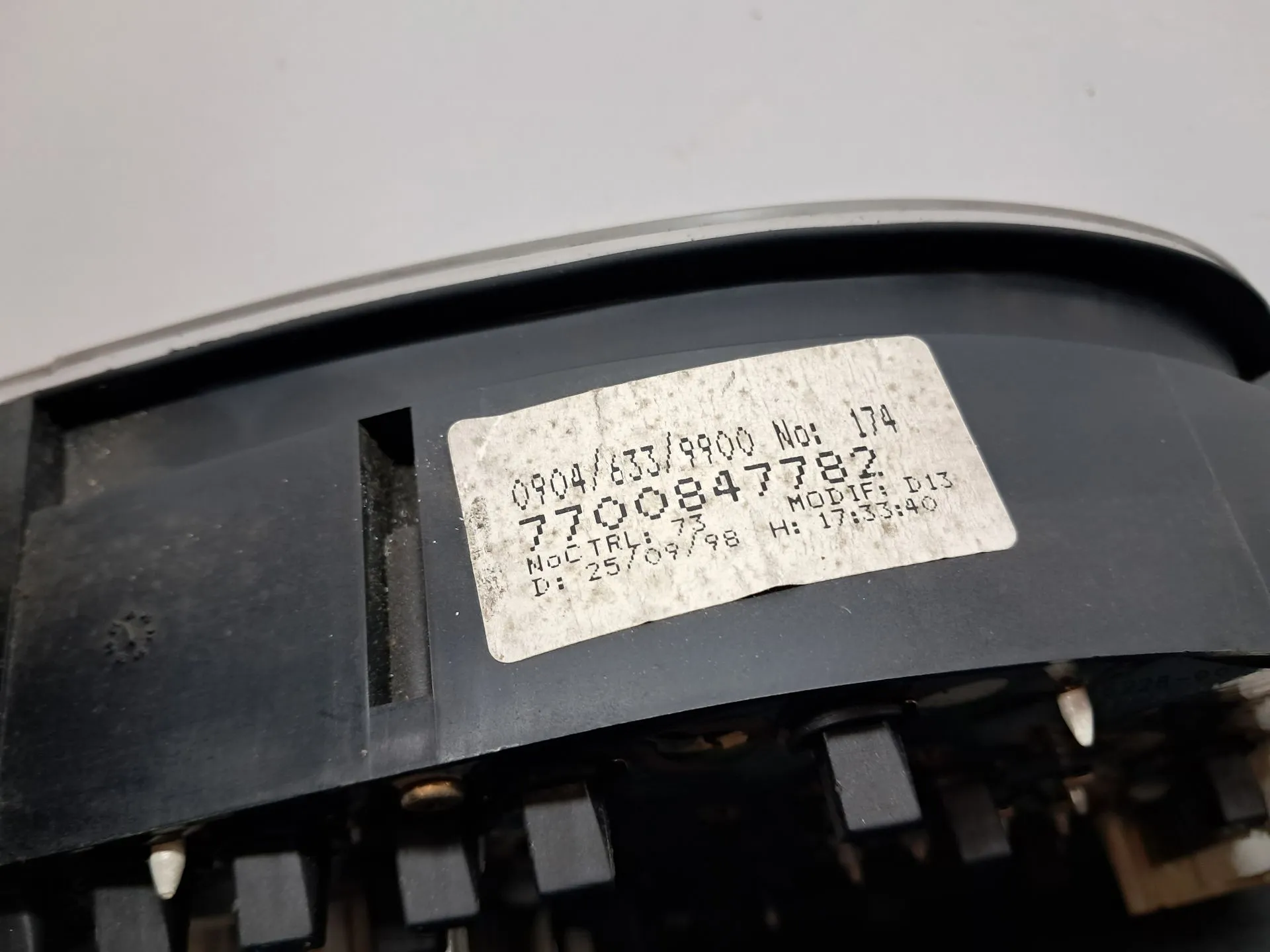 Compteur de vitesse RENAULT Megane I (BA0/1_) Imagem-5