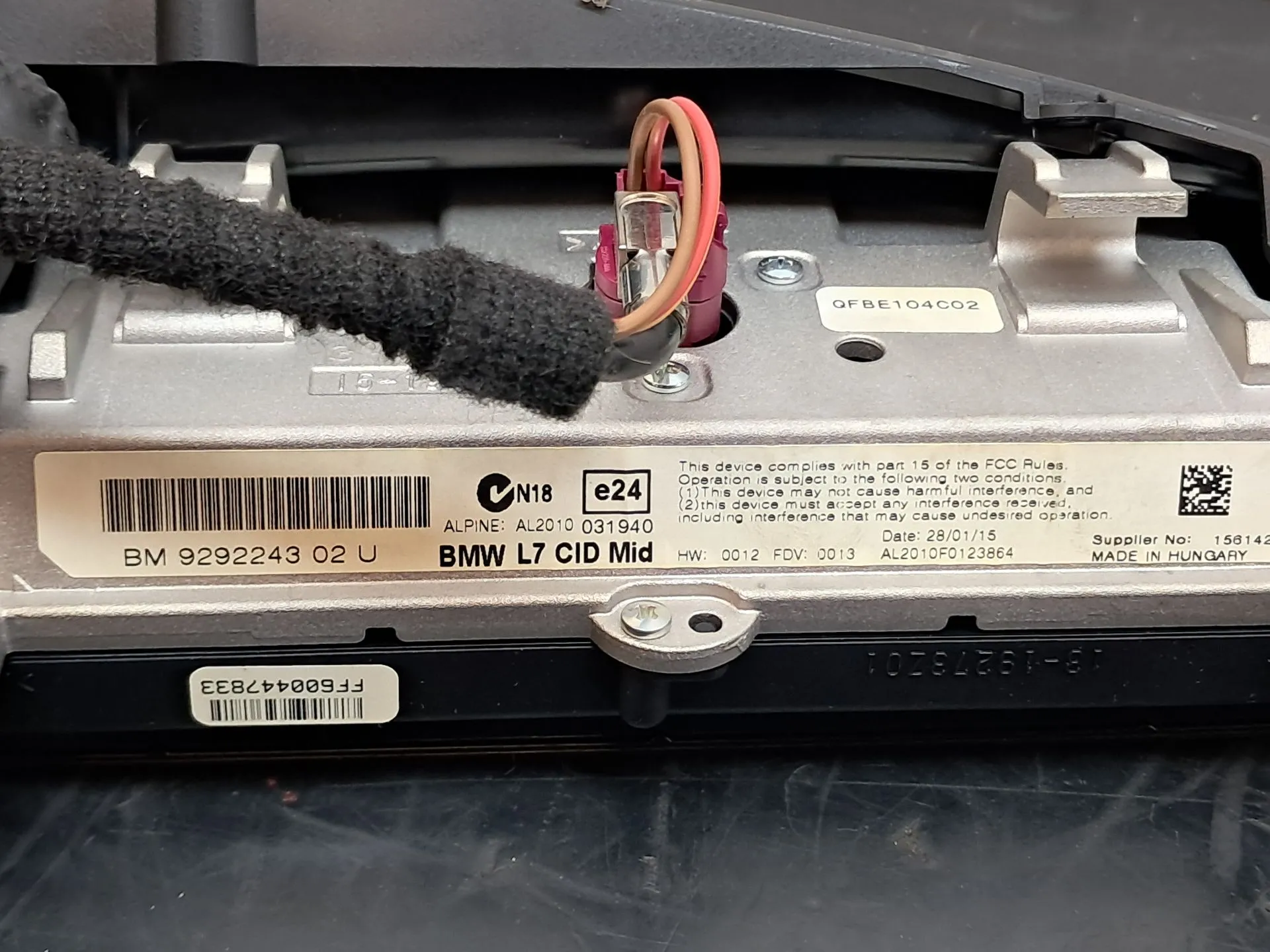 Display / schermo informazioni BMW 1 (F20) Imagem-5