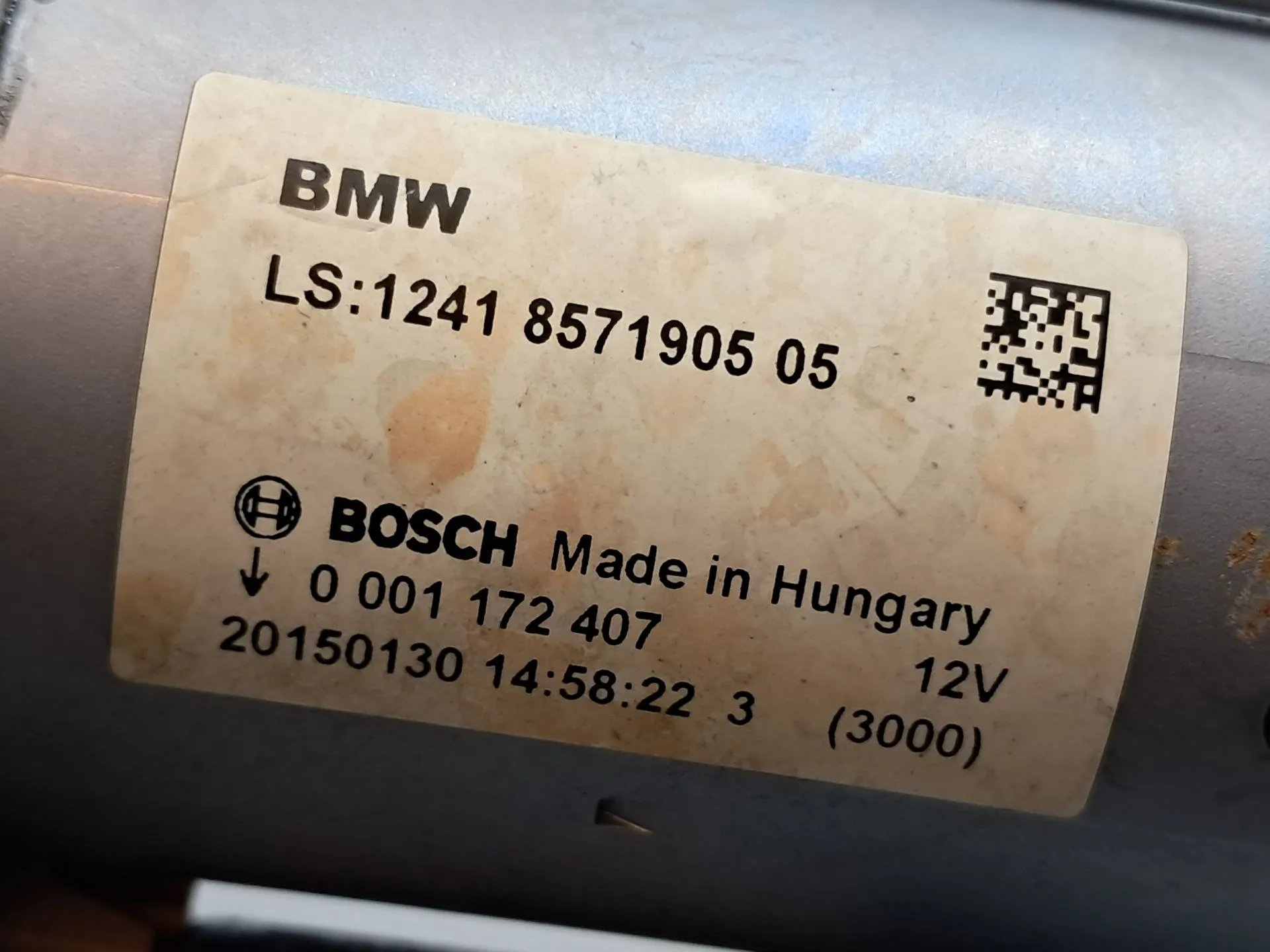Motorino di avviamento BMW 1 (F20) Imagem-1