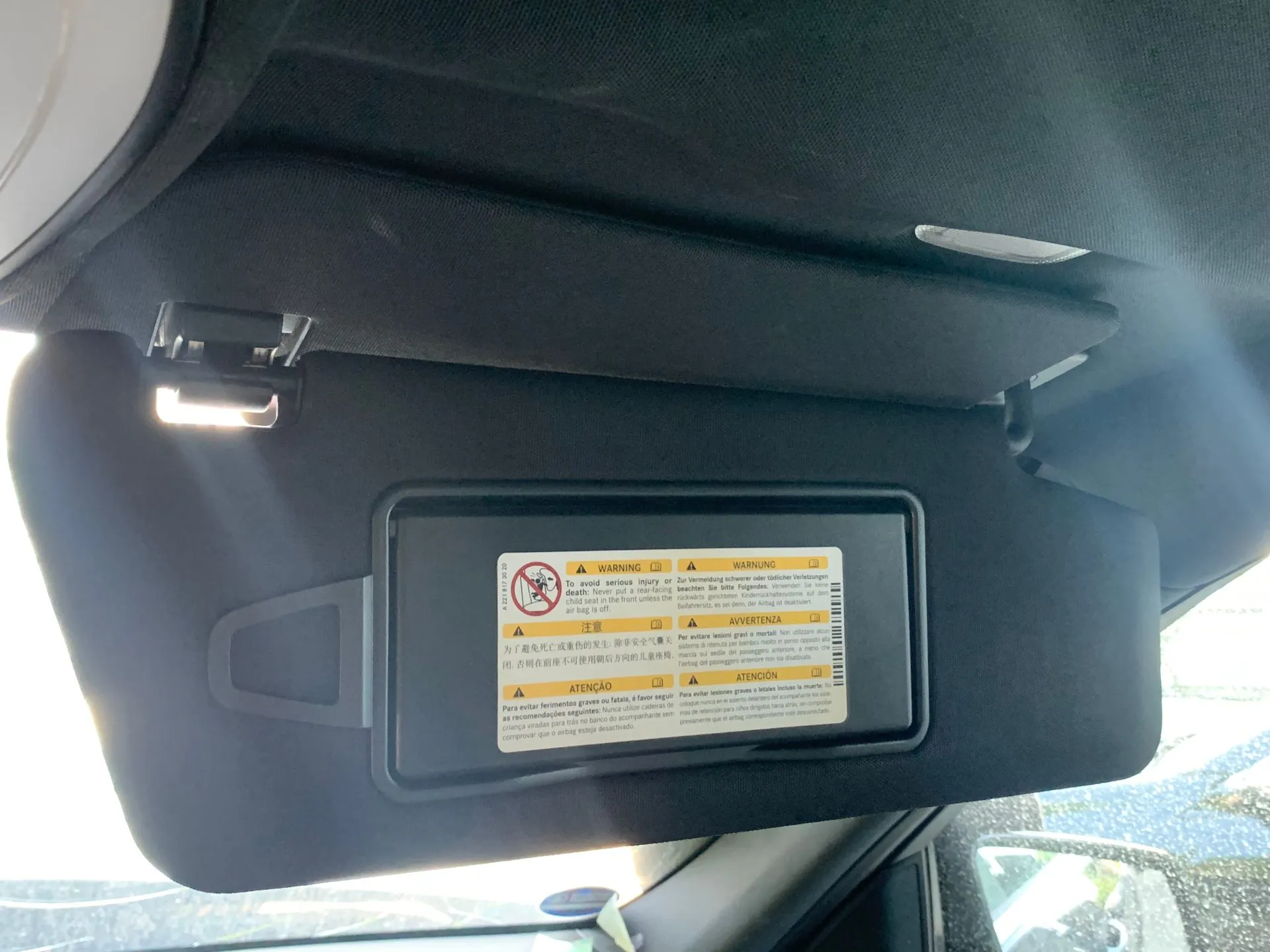 Pare-soleil  Droite MERCEDES-BENZ Classe E (W212) Imagem-1