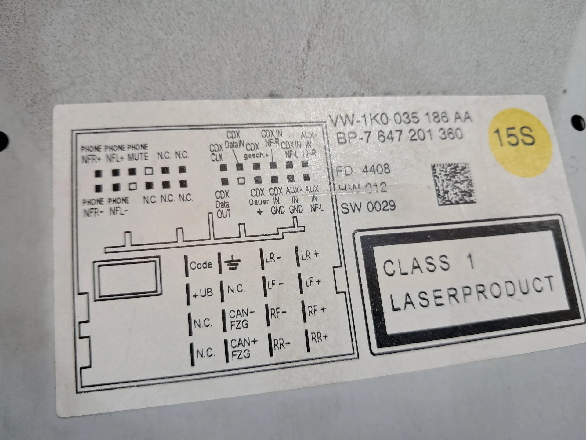 Radio / Autoradio VOLKSWAGEN Golf VI (5K1) Imagem-3