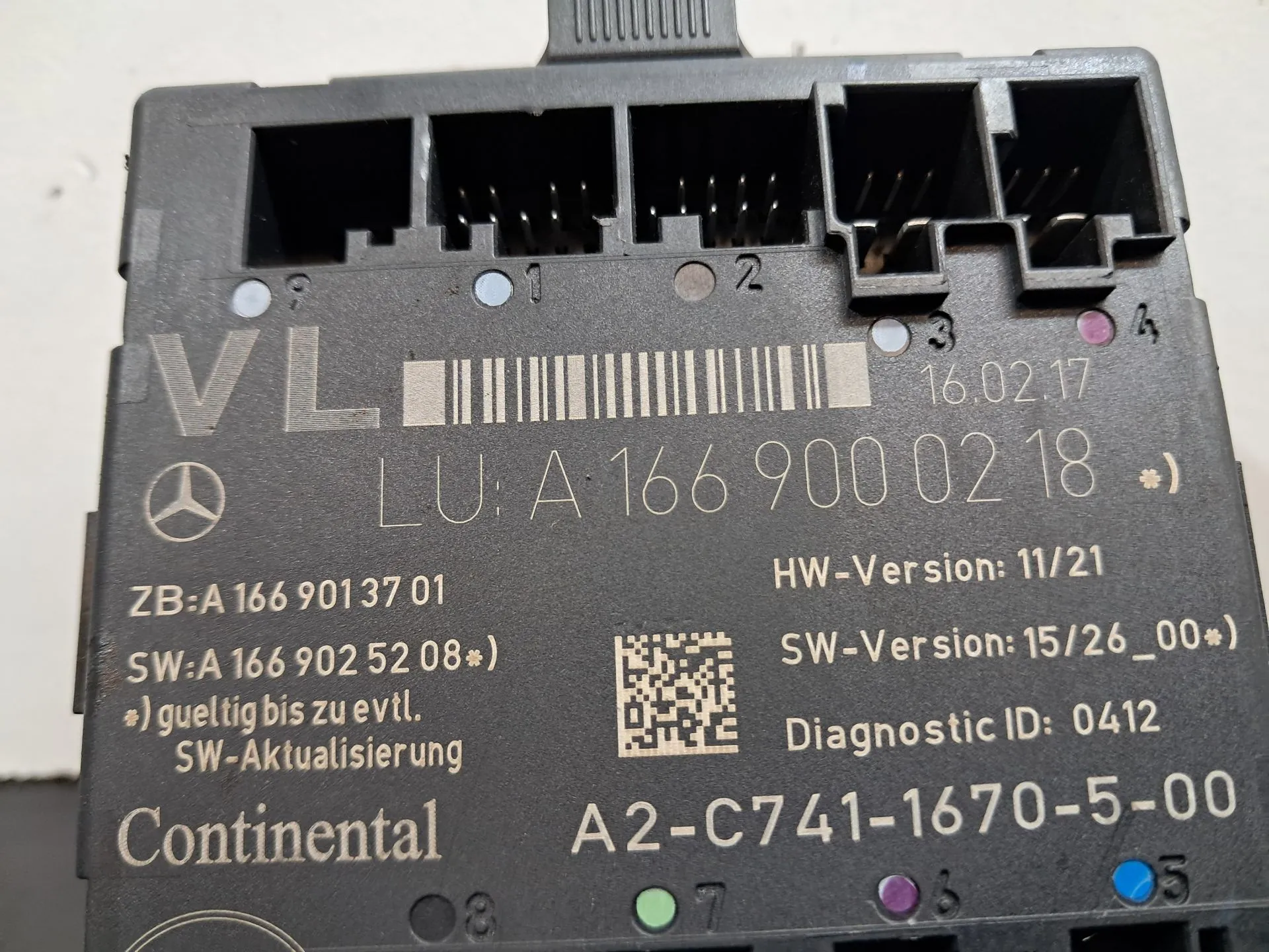 Modulo / Centralina porta anteriore sinistra MERCEDES-BENZ Classe A (W176) Imagem-1