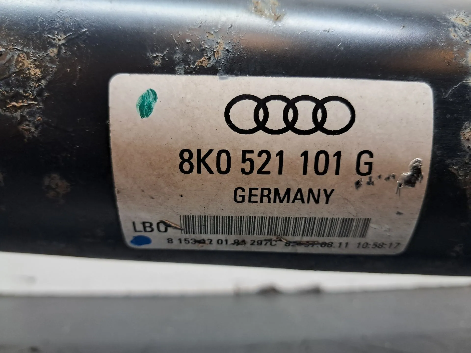 Albero di trasmissione centrale AUDI A4 Allroad (8KH, B8) Imagem-4