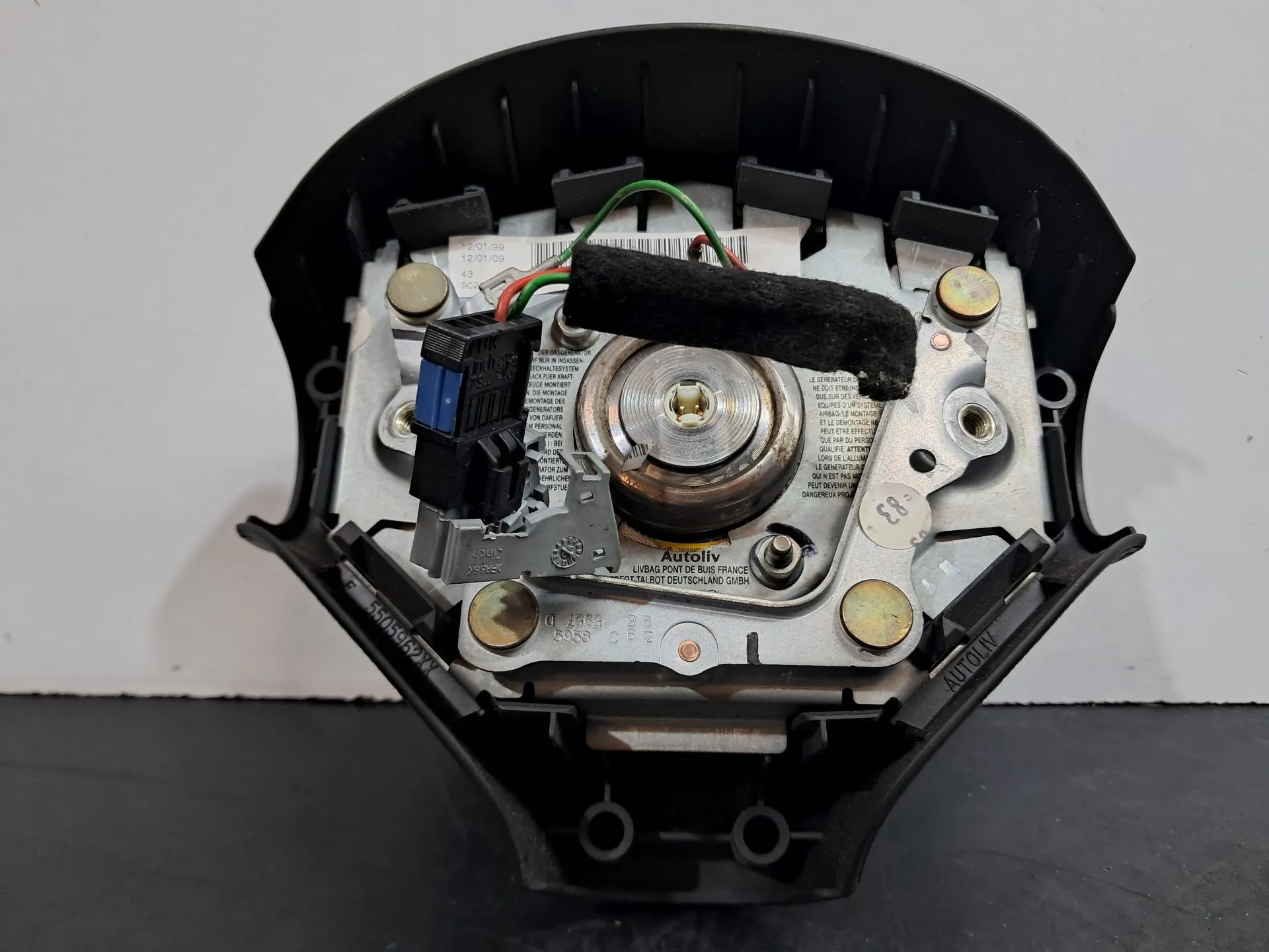 Airbag do volante PEUGEOT 206 (2A/C) Imagem-3