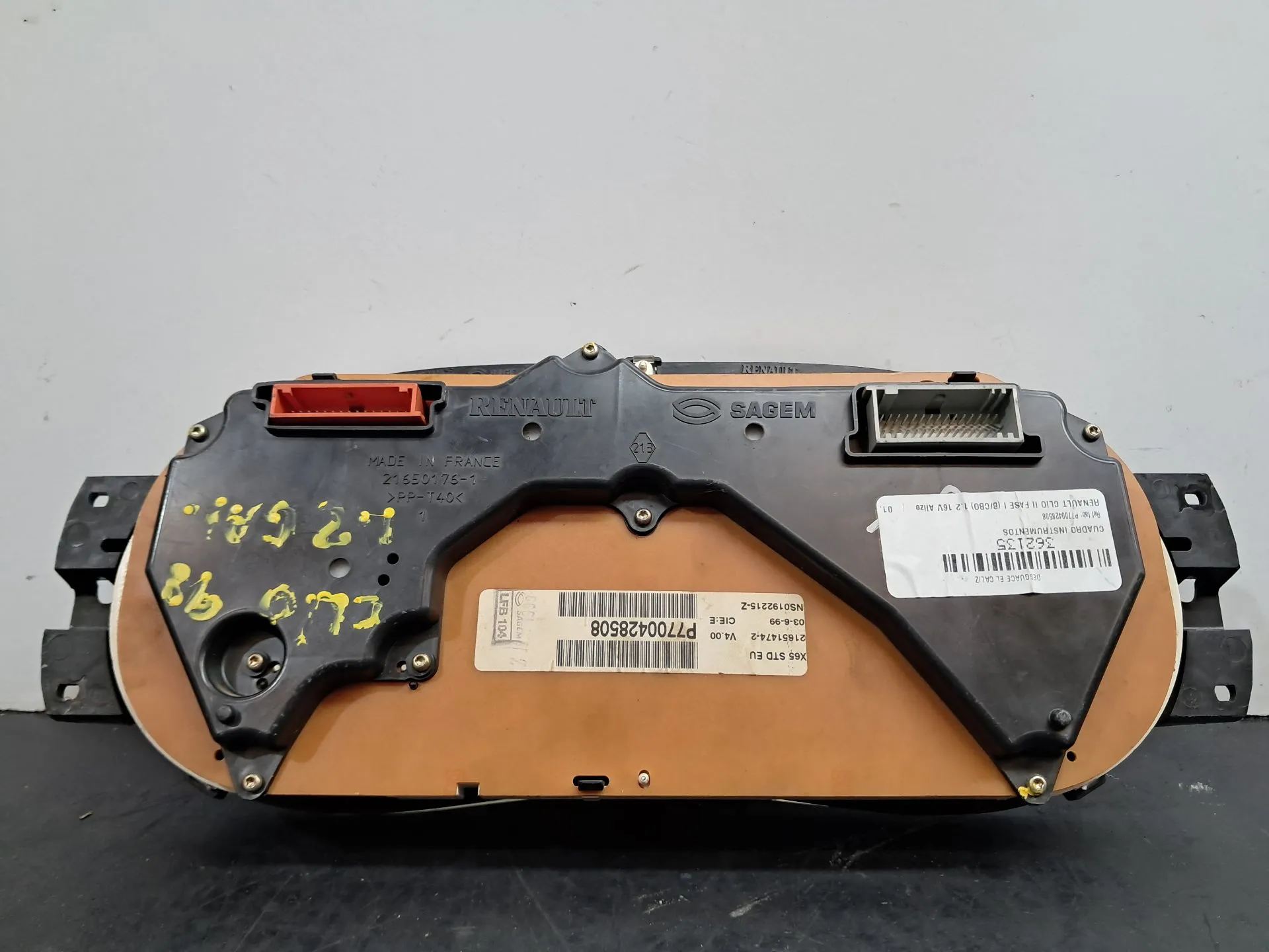 Compteur de vitesse RENAULT Clio II (BB0/1/2_, CB0/1/2_) Imagem-2