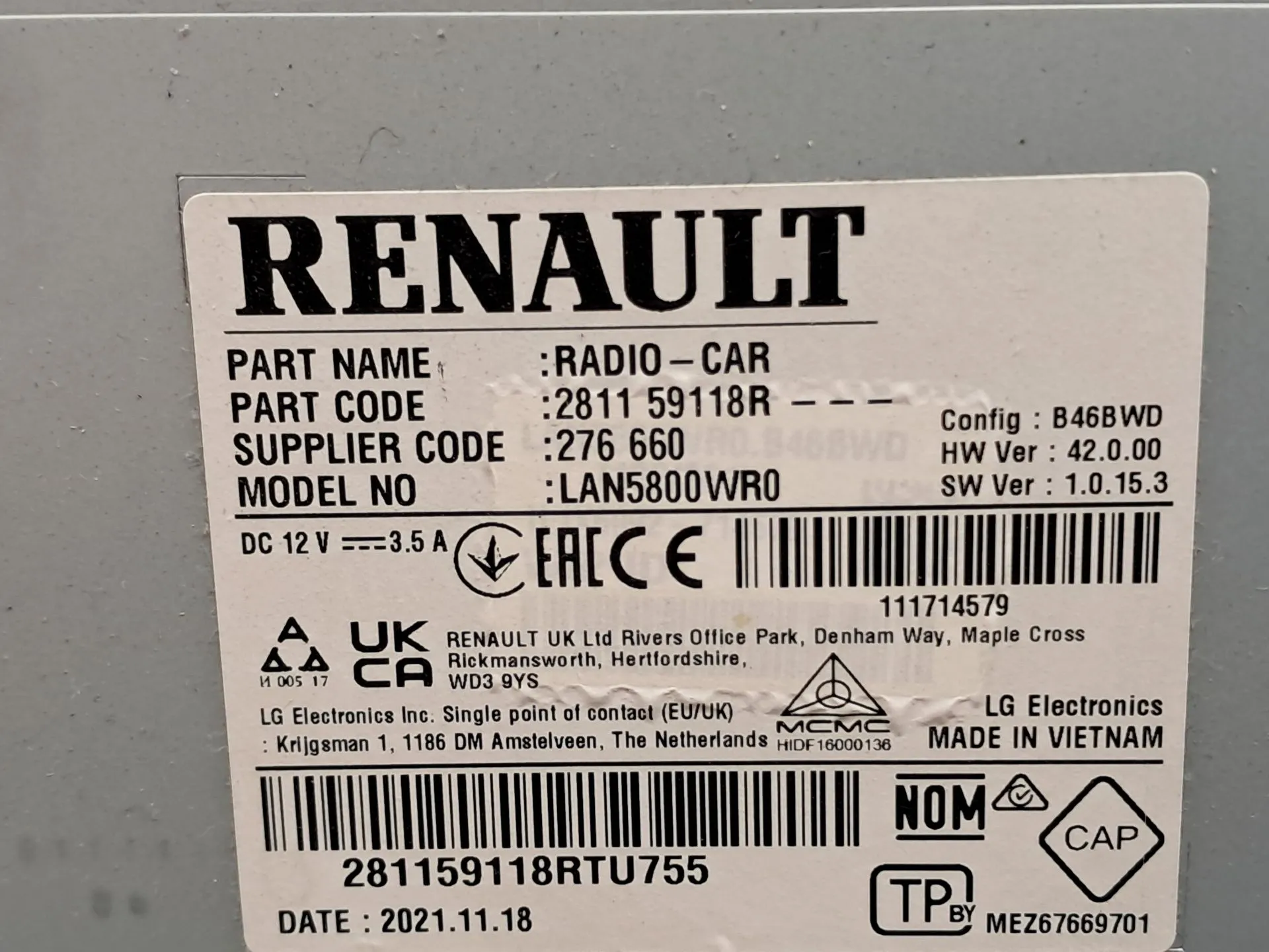 Radio / autorradio DACIA Spring Imagem-6
