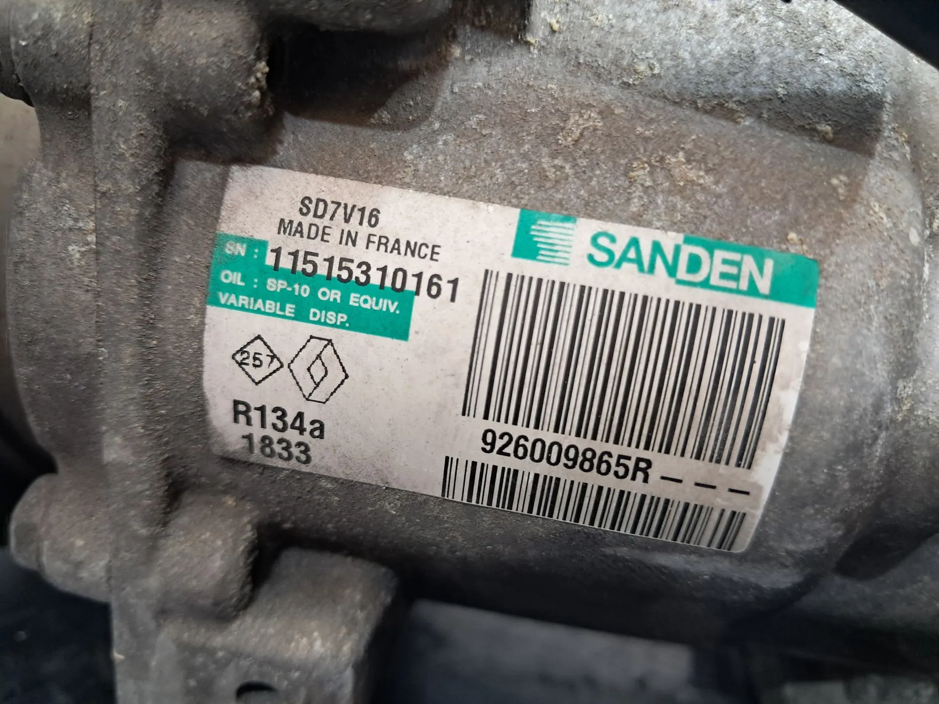 Compressore A/C NISSAN Qashqai/Qashqai+2 I (J10, JJ10) Imagem-3