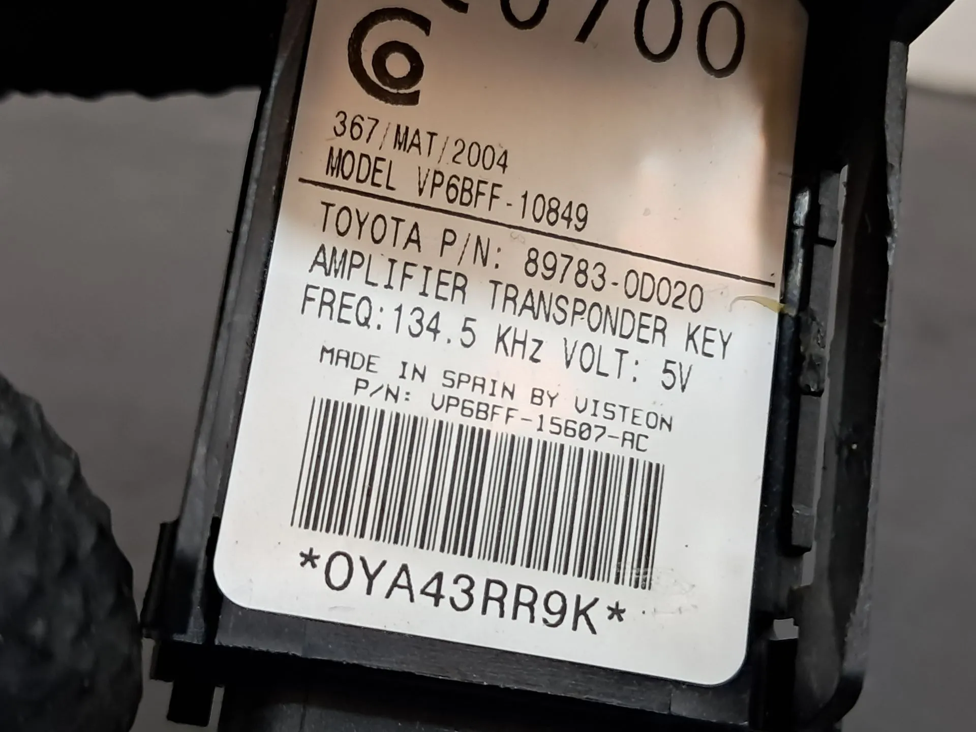 Antena TOYOTA Yaris (_P9_) Imagem-4